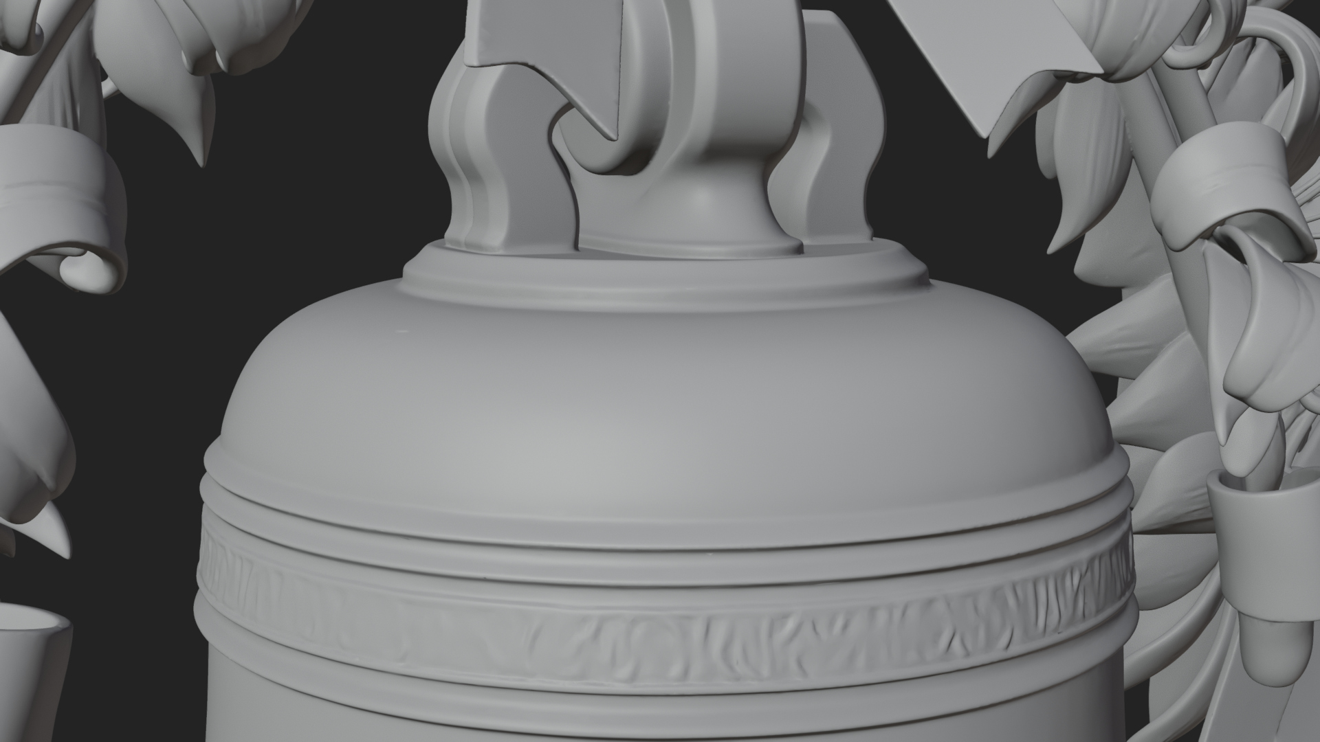 Easter Lily Church Bell Ornament Design 3 3D Print Model 3D Model
