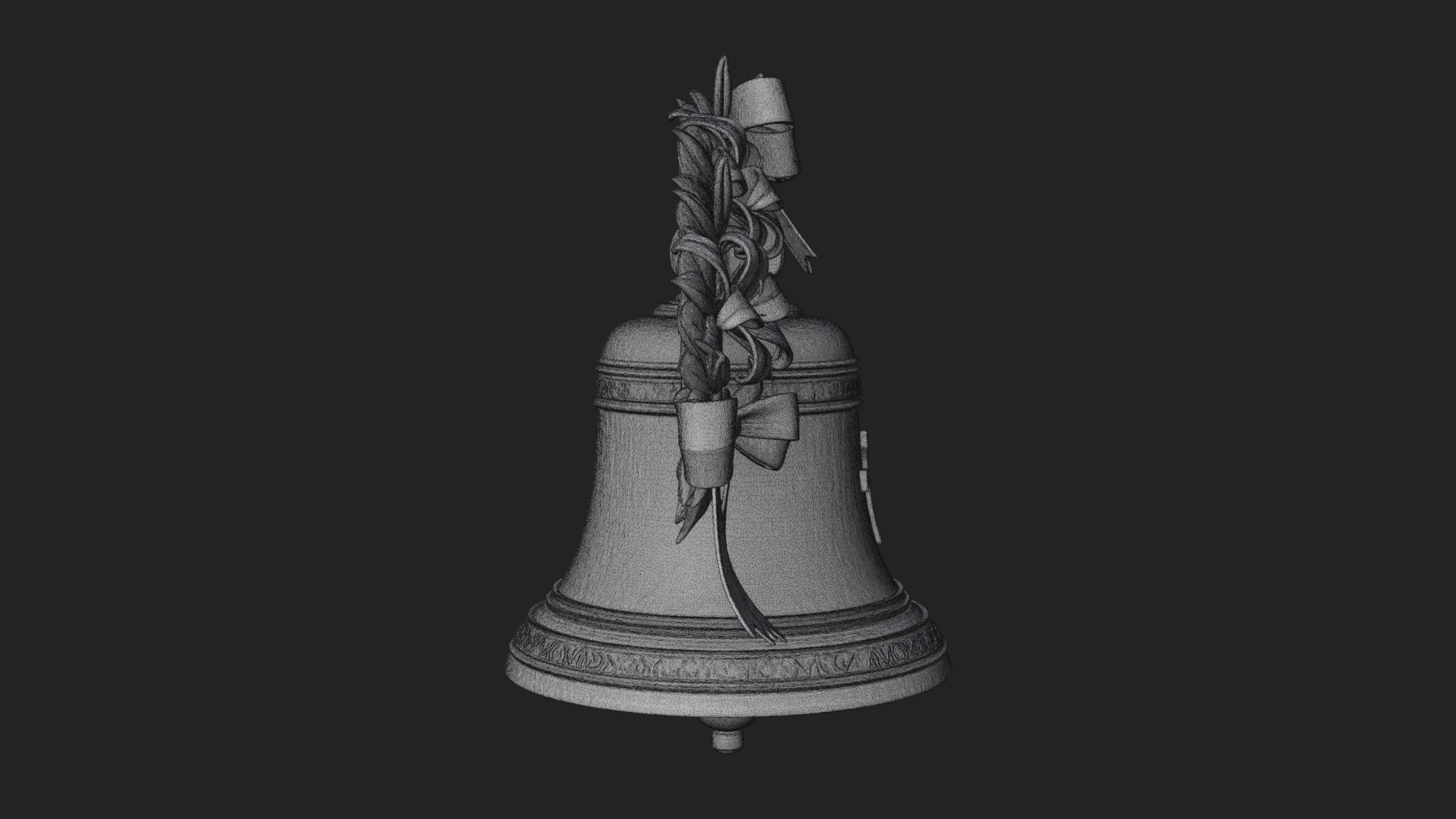 Easter Lily Church Bell Ornament Design 3 3D Print Model 3D Model