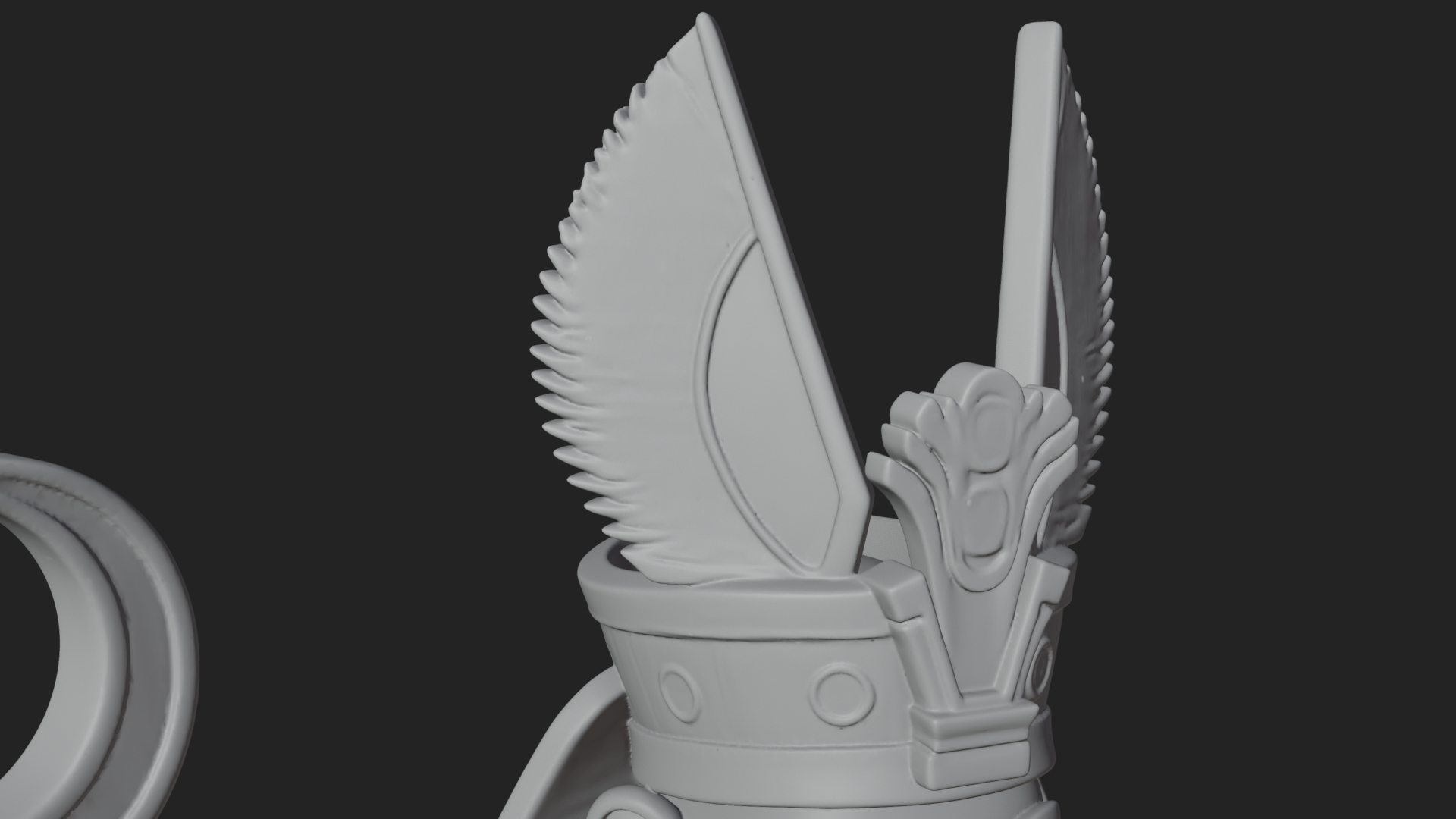 Egyptian Pharaoh Standing Statue Design 15 3D Print Model 3D Model