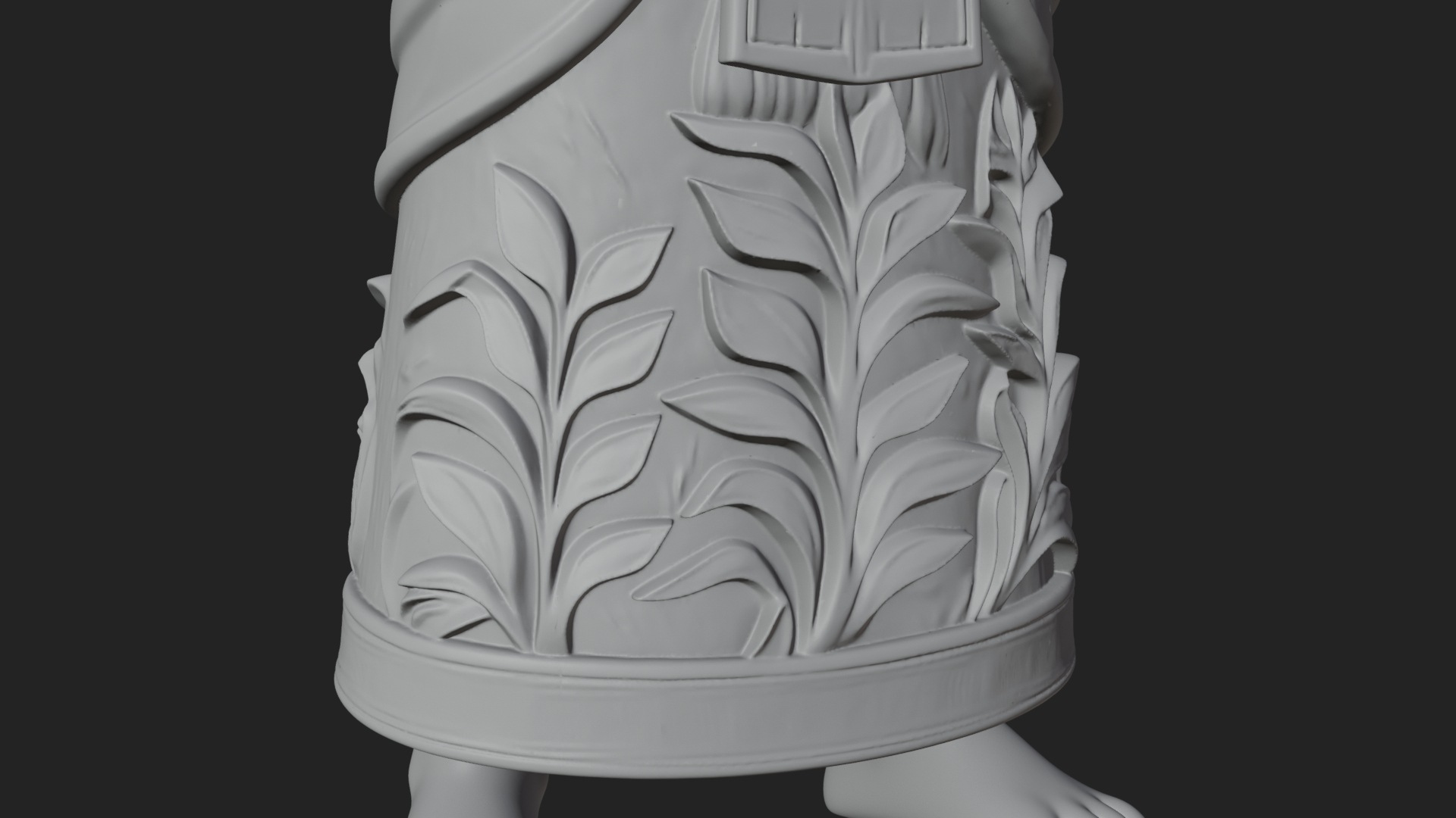 Egyptian Pharaoh Standing Statue Design 19 3D Print Model 3D Model