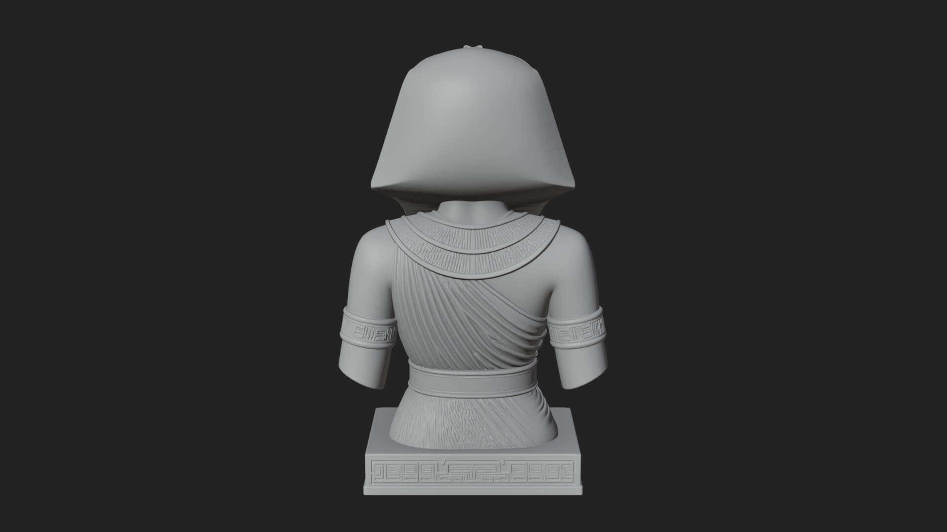 Egyptian Queen Bust Statue Design 5 3D Print Model 3D Model