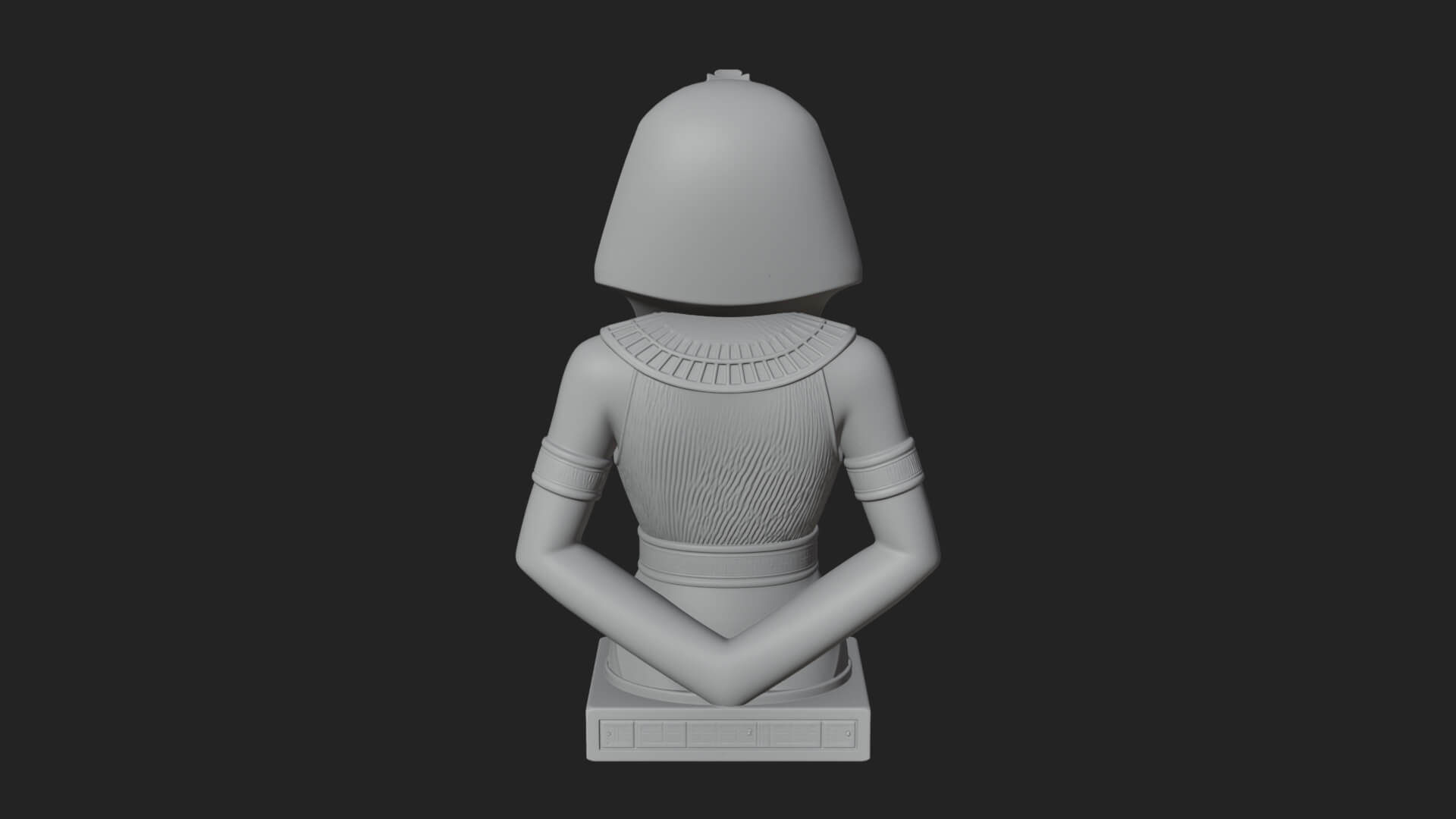 Egyptian Queen Bust Statue Design 8 3D Print Model 3D Model