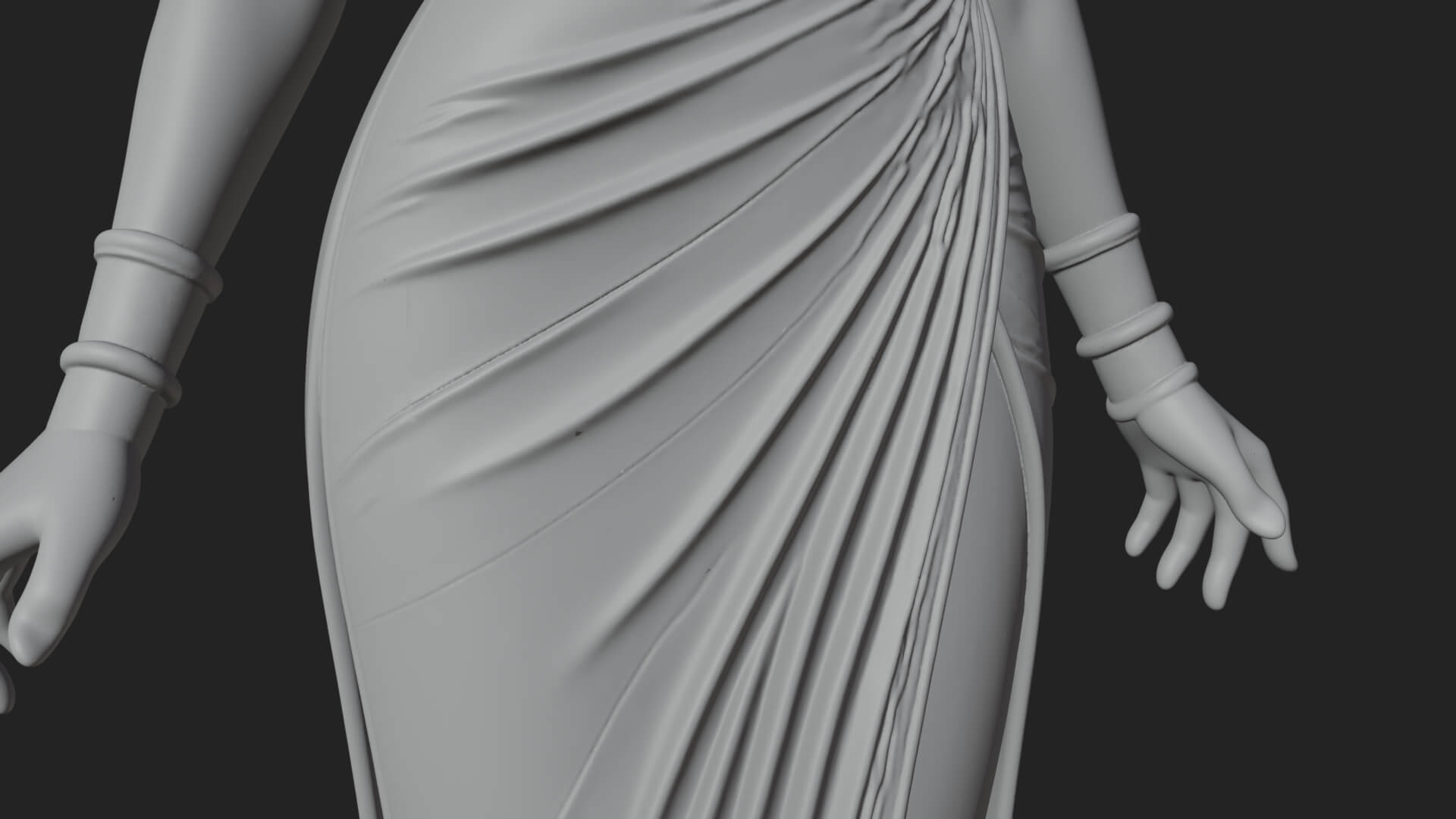 Egyptian Queen Statue Design 10 3D Print Model 3D Model