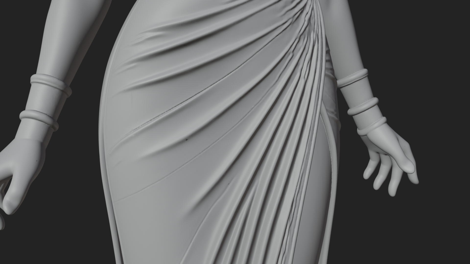Egyptian Queen Statue Design 10 3D Print Model 3D Model