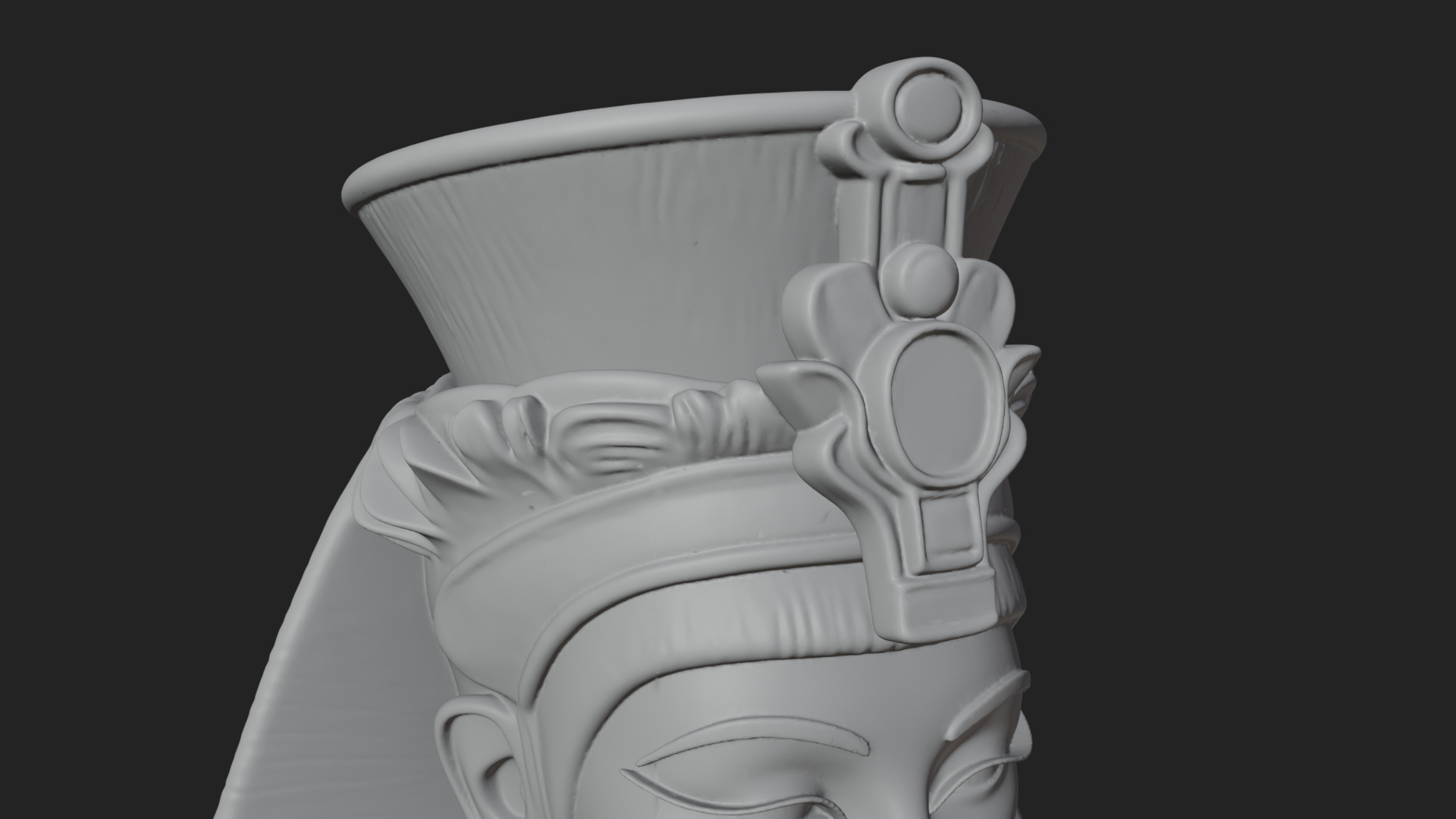 Egyptian Queen Statue Design 2 3D Print Model 3D Model