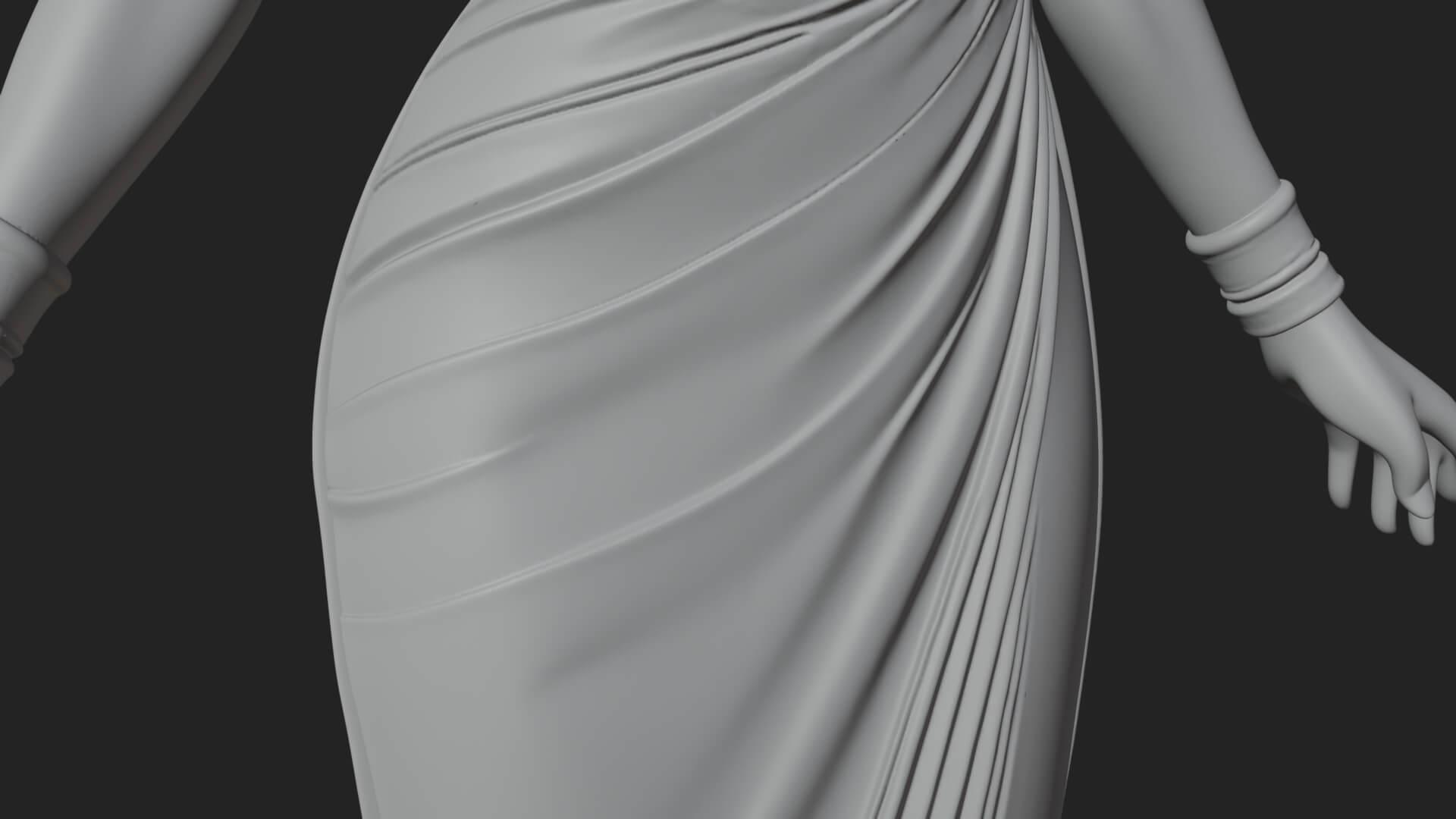 Egyptian Queen Statue Design 8 3D Print Model 3D Model