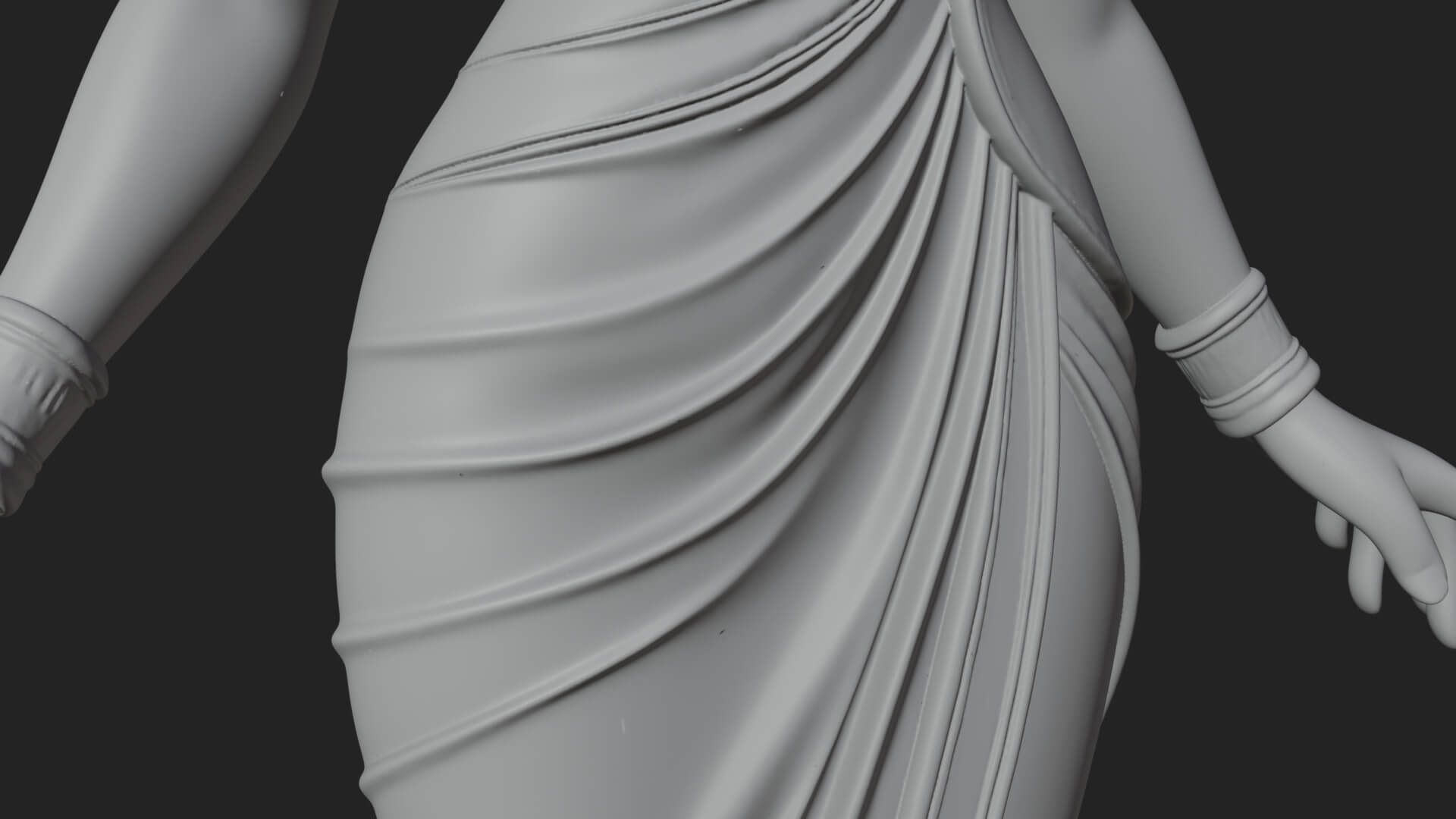 Egyptian Queen Statue Design 9 3D Print Model 3D Model