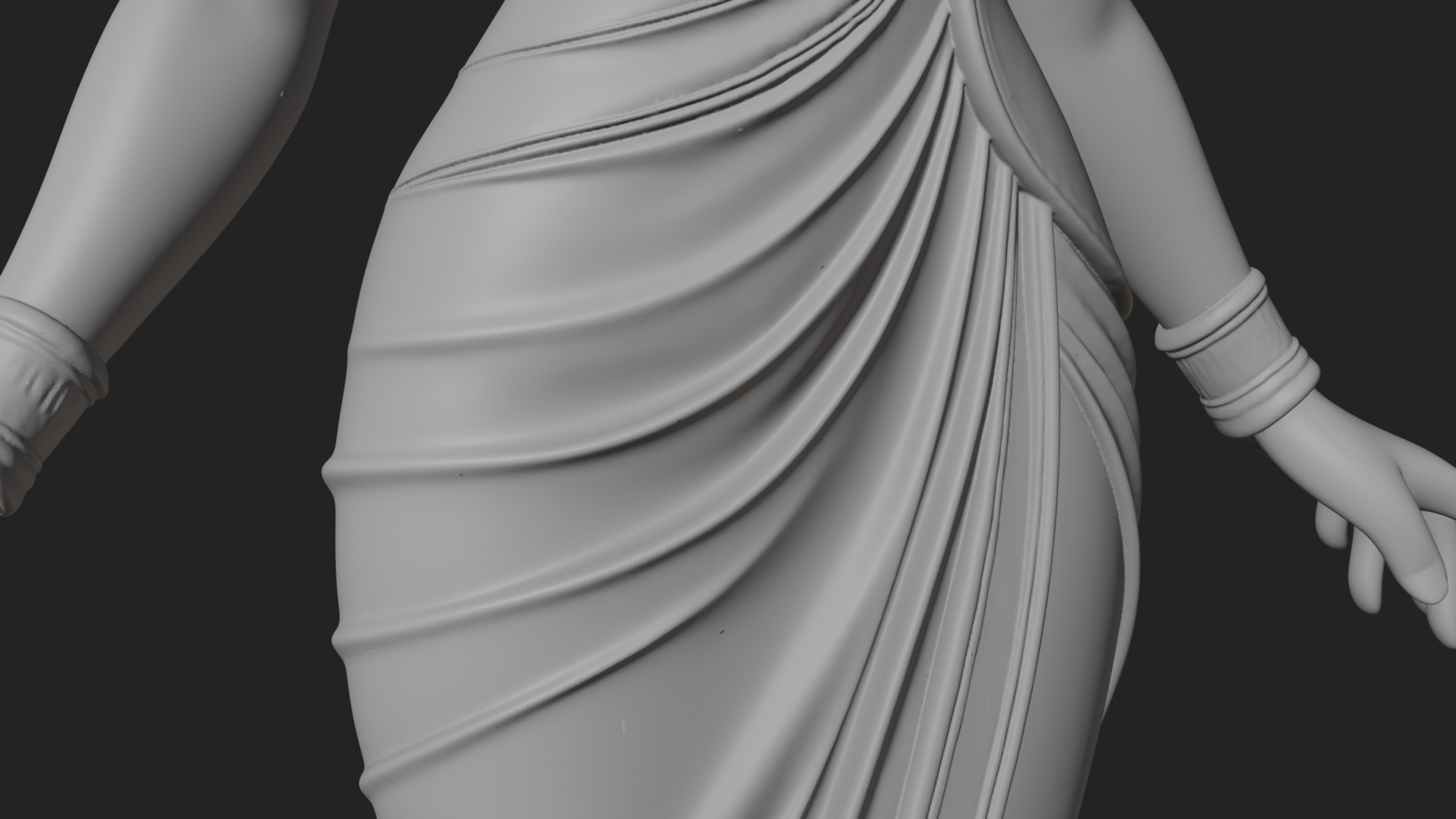 Egyptian Queen Statue Design 9 3D Print Model 3D Model
