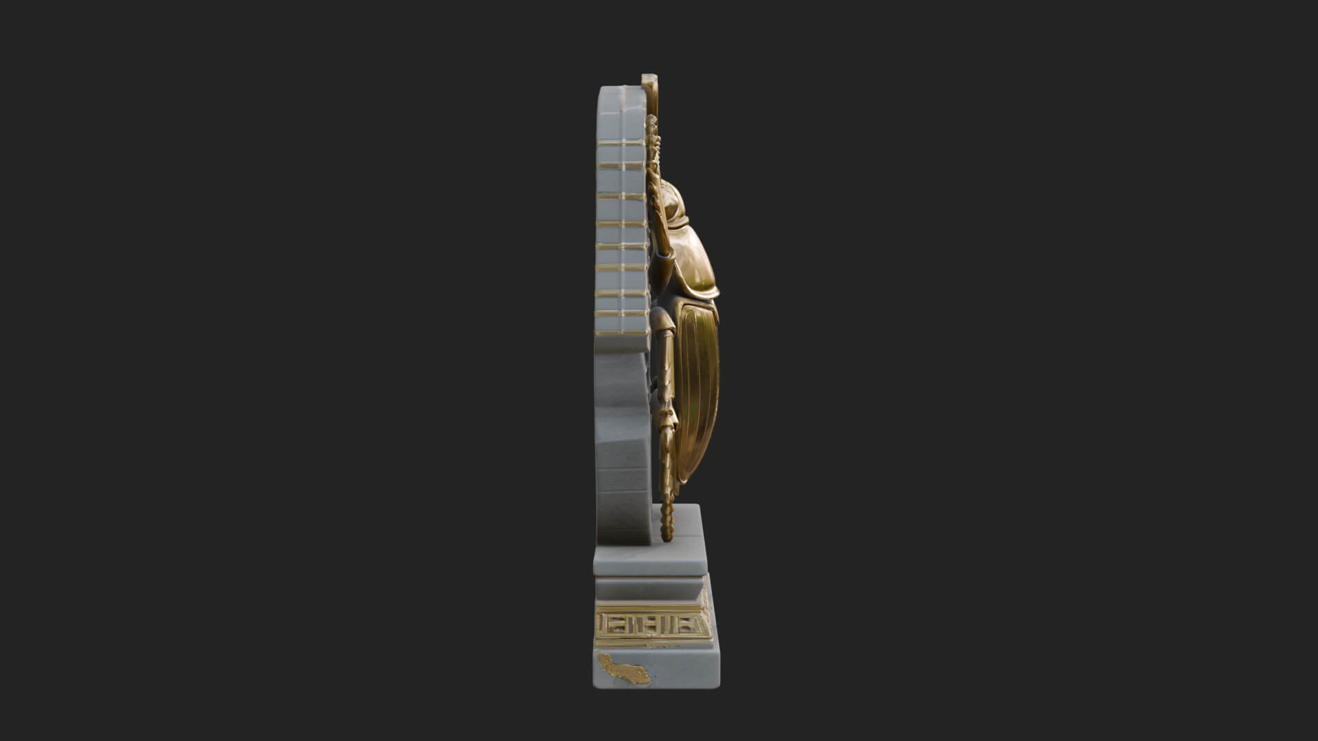 Egyptian Scarab Wall Plaque Design 13 3D Print Model 3D Model