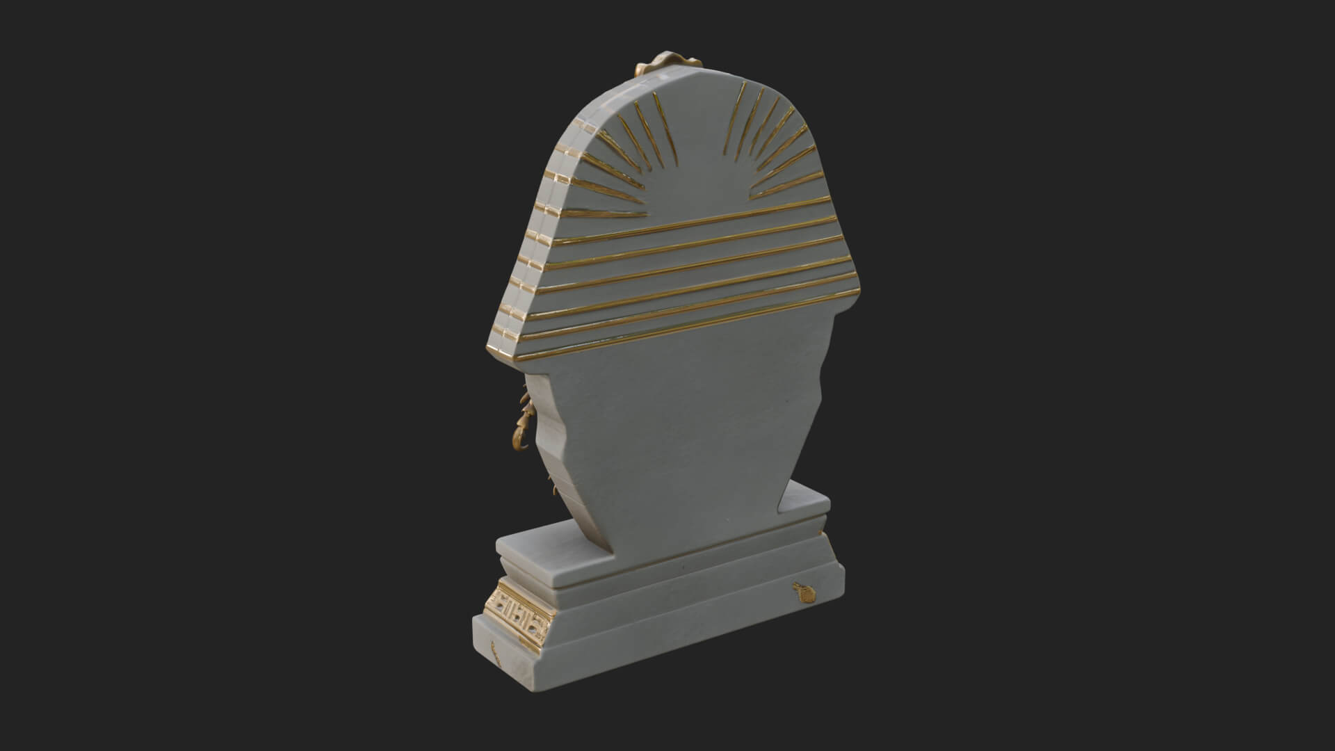 Egyptian Scarab Wall Plaque Design 13 3D Print Model 3D Model