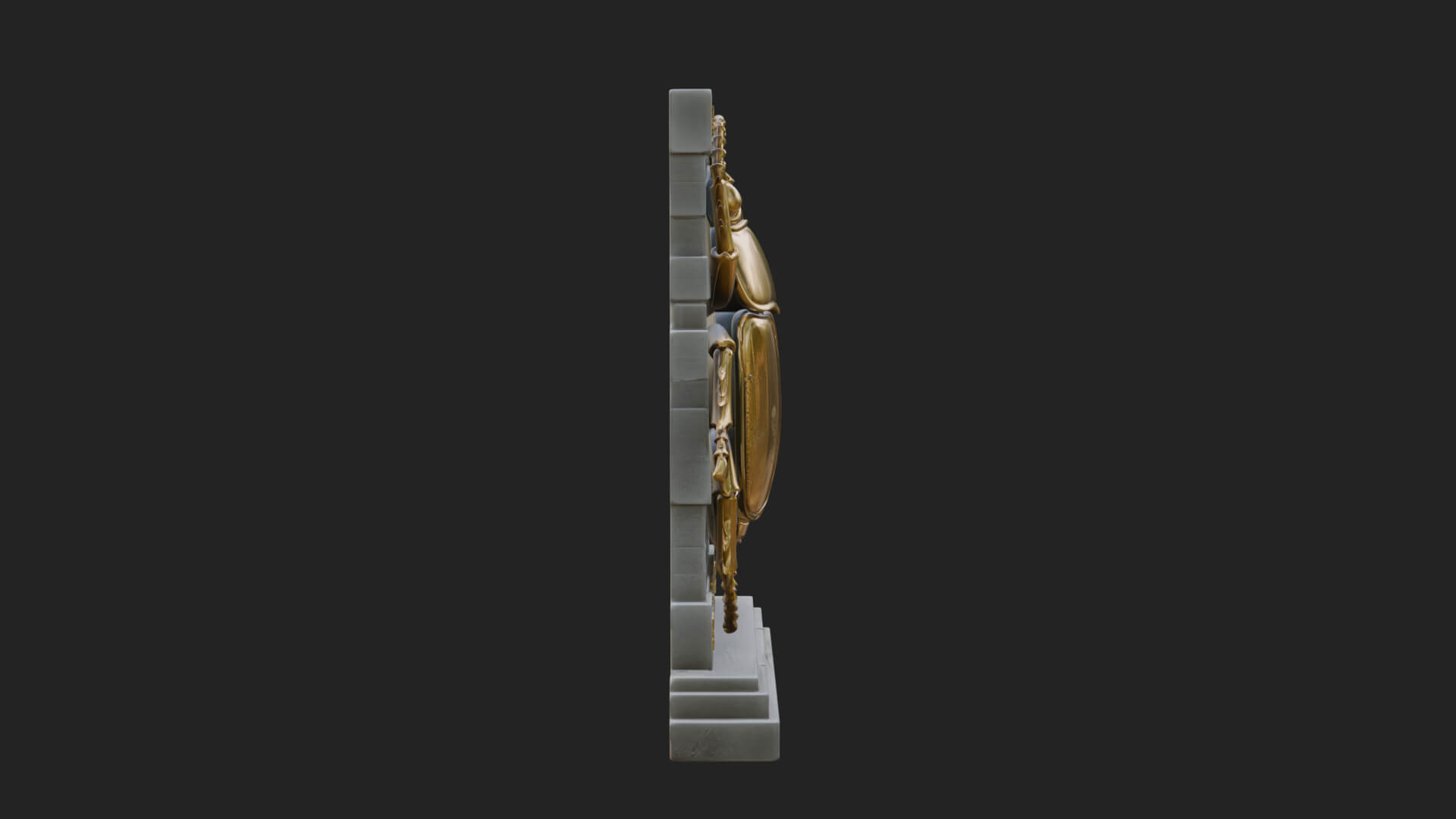 Egyptian Scarab Wall Plaque Design 14 3D Print Model 3D Model