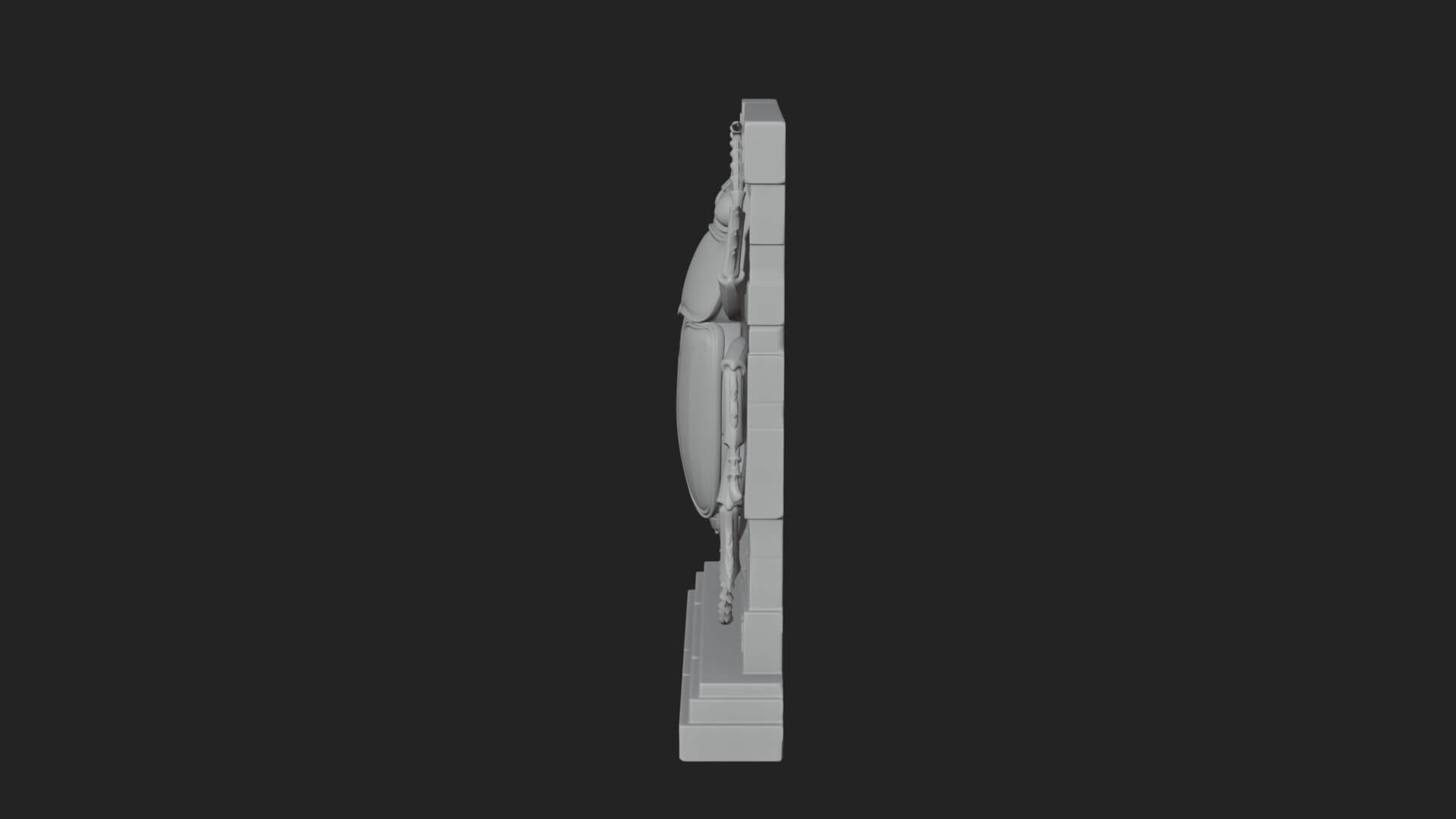 Egyptian Scarab Wall Plaque Design 14 3D Print Model 3D Model