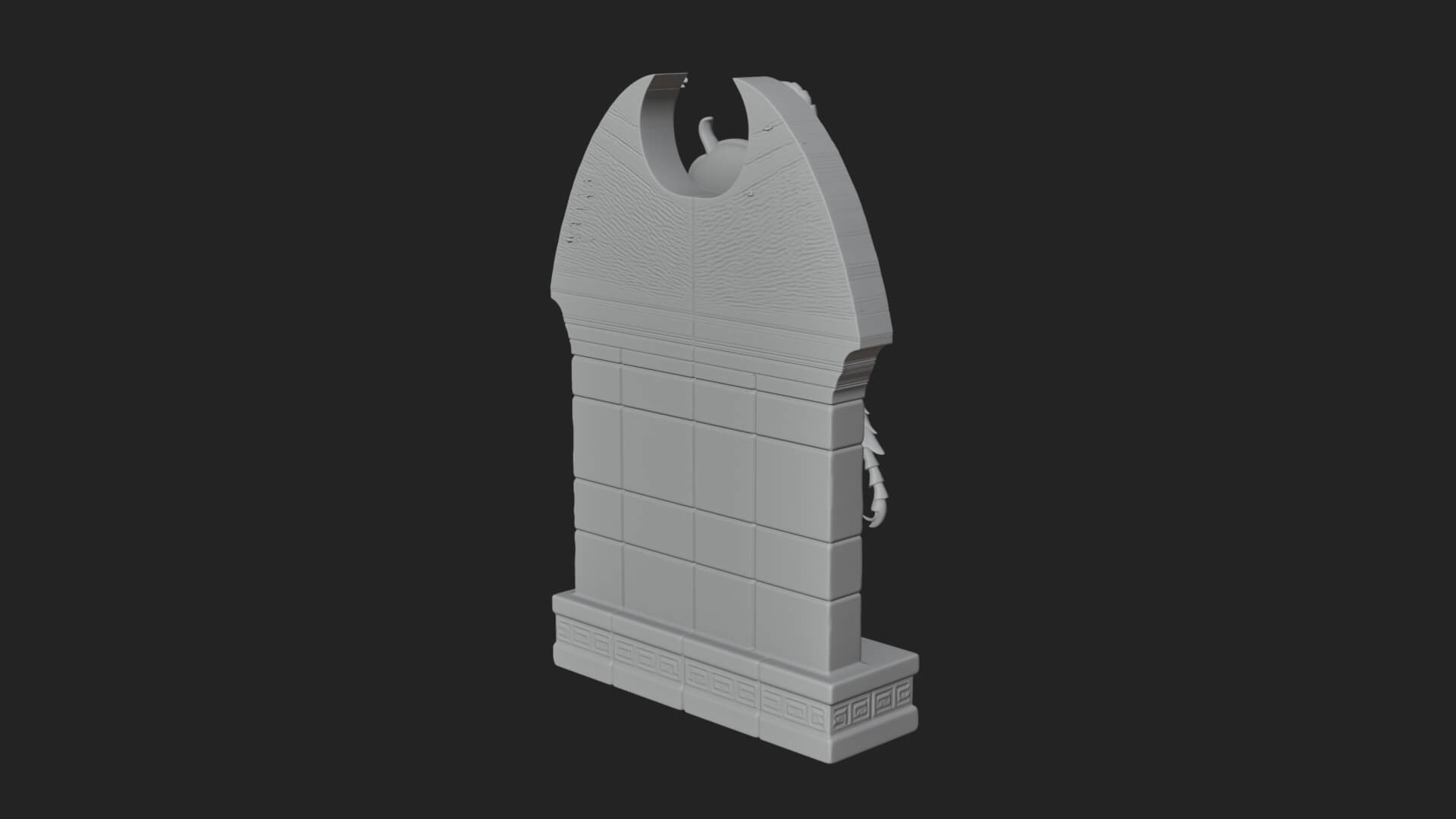 Egyptian Scarab Wall Plaque Design 15 3D Print Model 3D Model