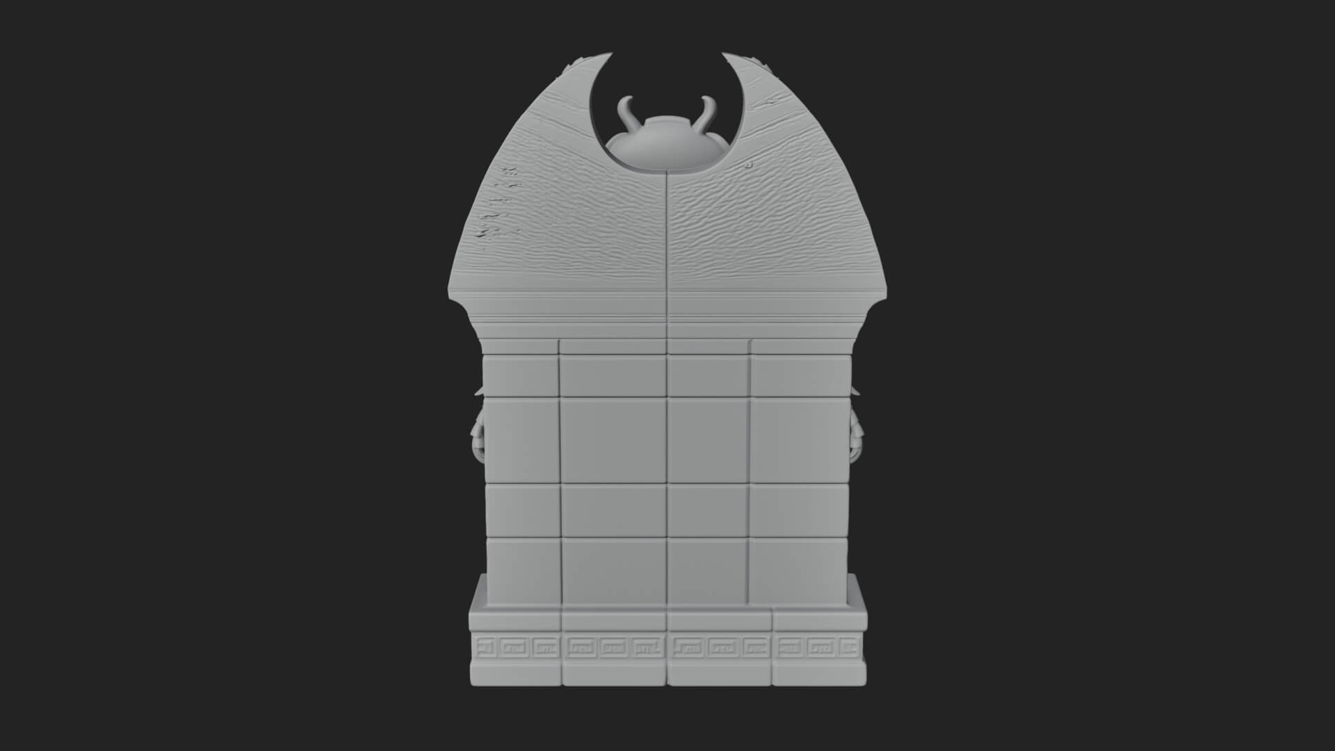 Egyptian Scarab Wall Plaque Design 15 3D Print Model 3D Model