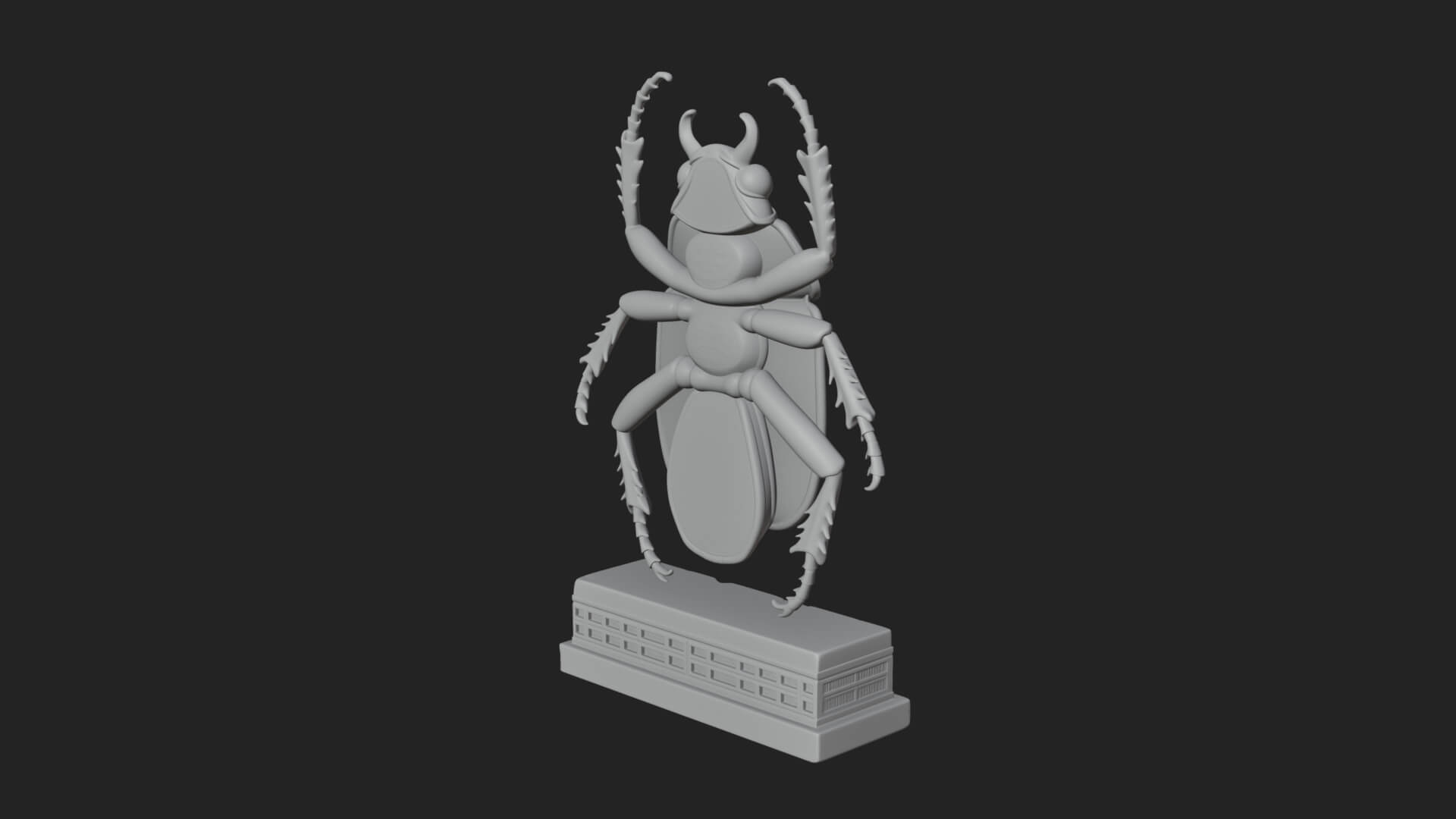Egyptian Scarab Wall Plaque Design 16 3D Print Model 3D Model