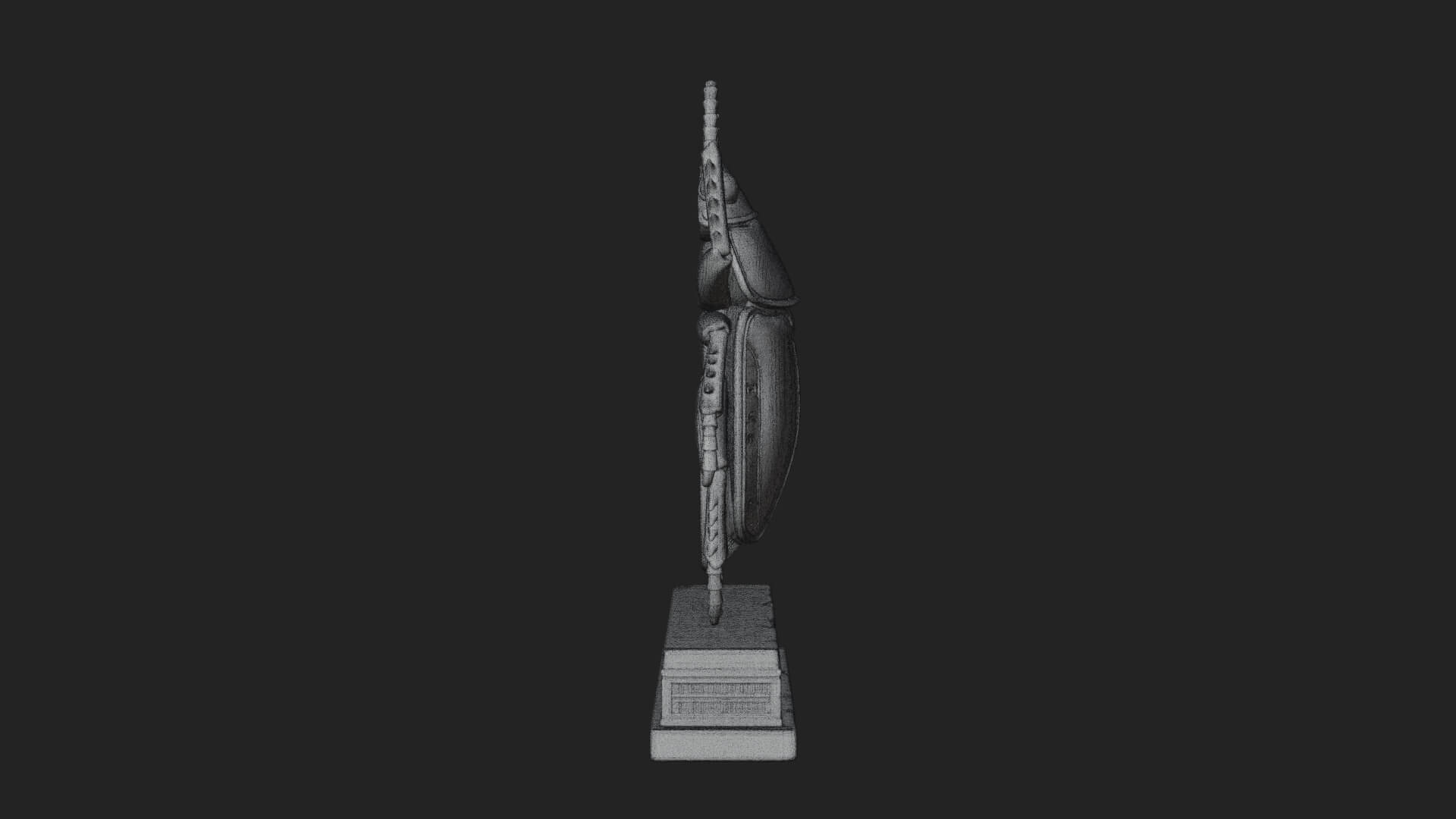 Egyptian Scarab Wall Plaque Design 16 3D Print Model 3D Model