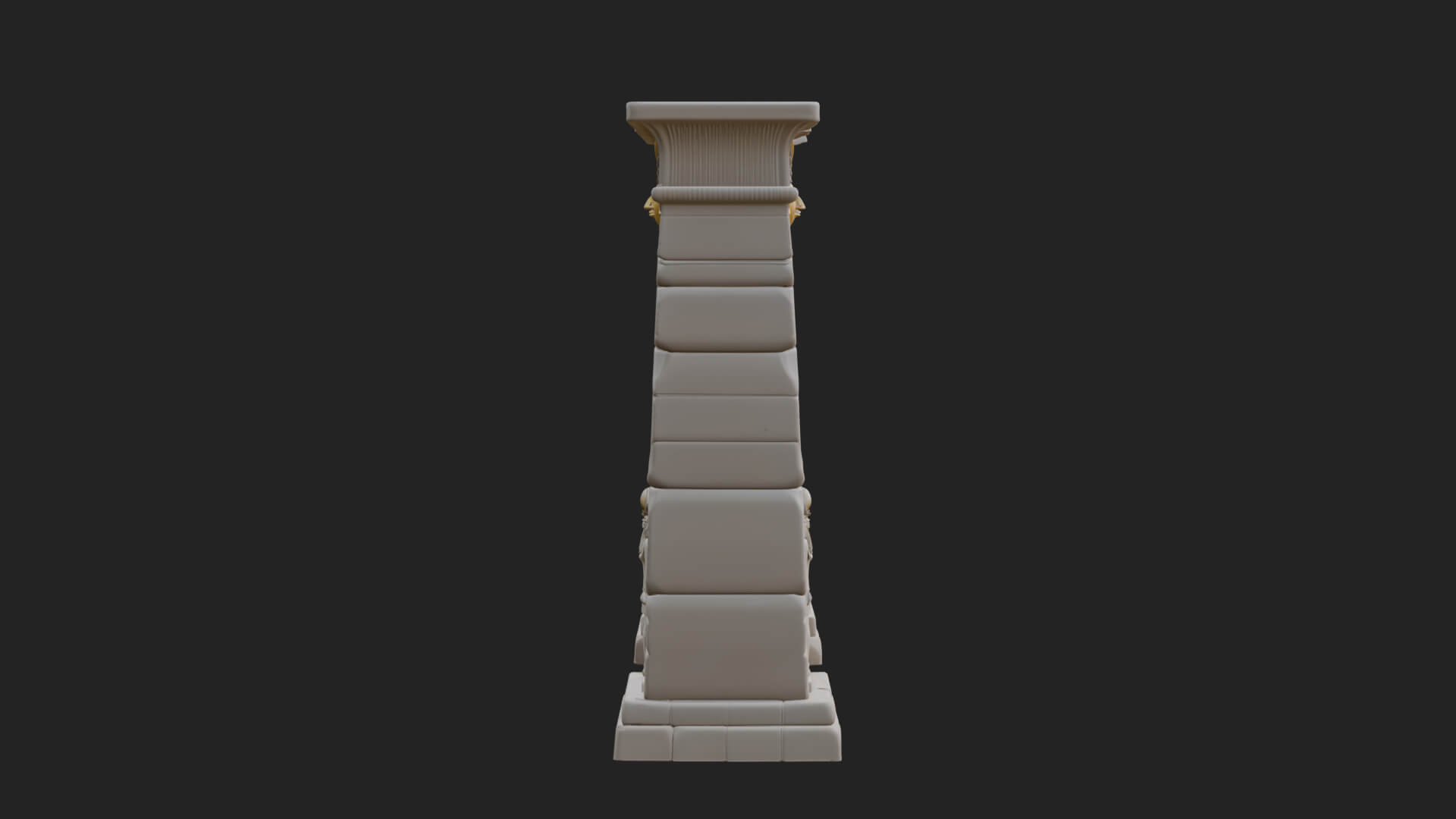 Egyptian Temple Gate Design 1 3D Print Model 3D Model