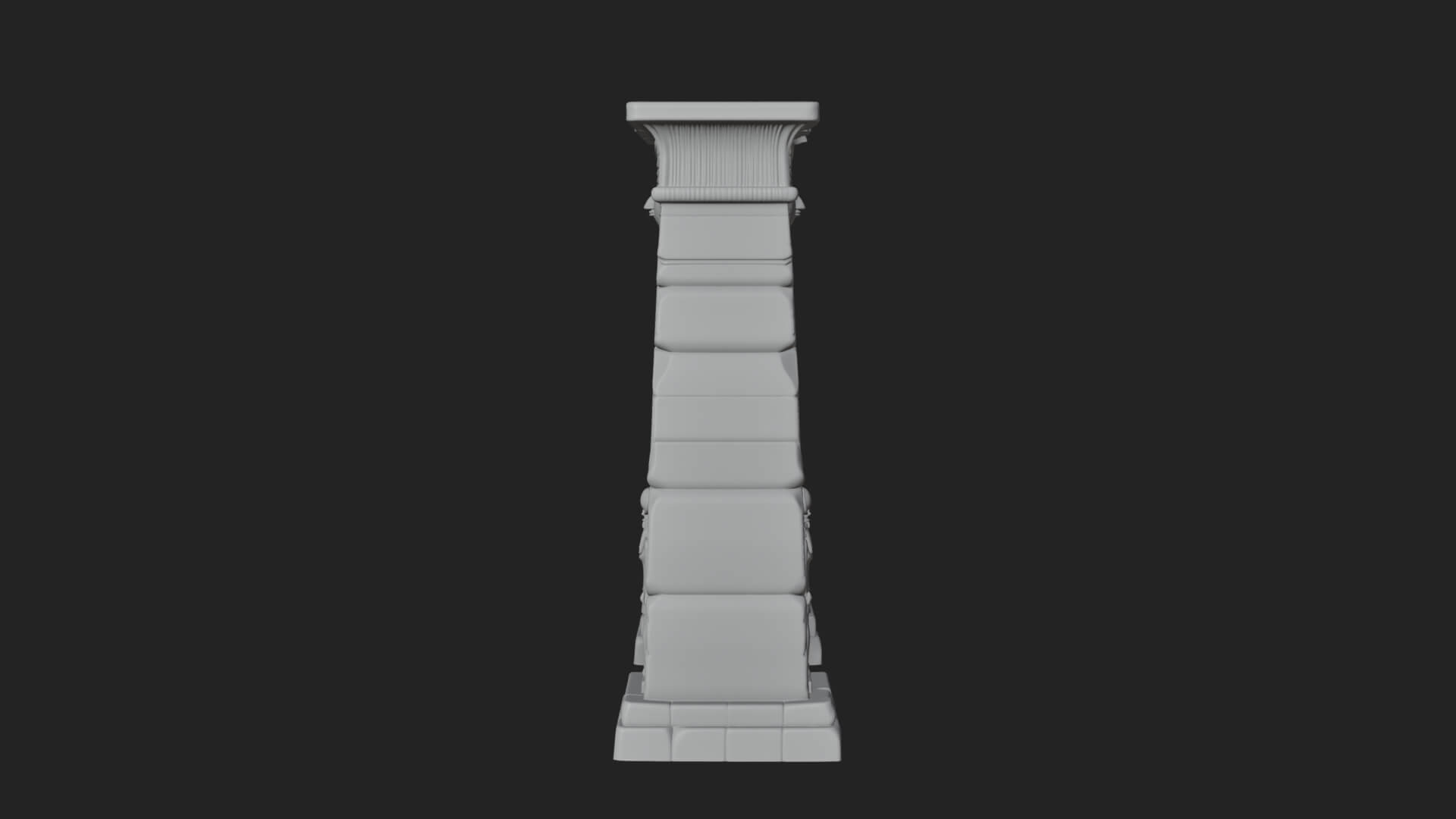 Egyptian Temple Gate Design 1 3D Print Model 3D Model