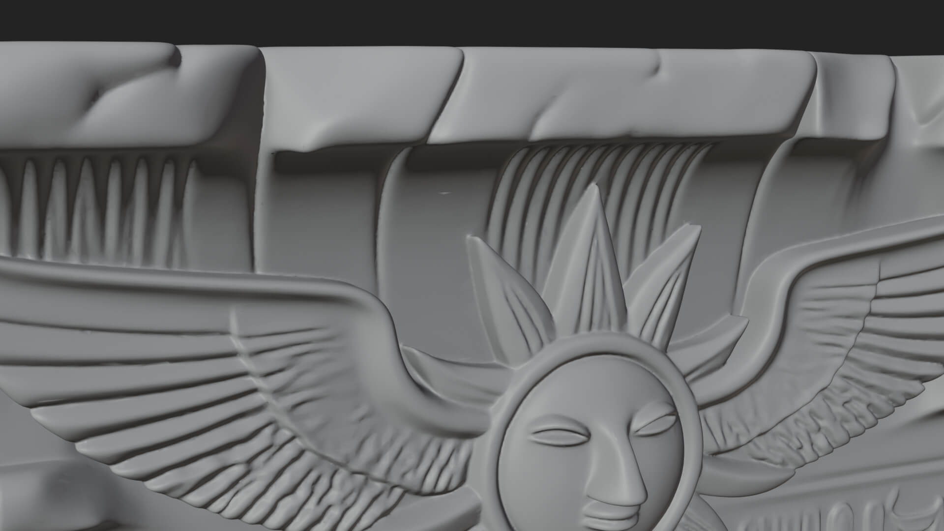 Egyptian Temple Gate Design 1 3D Print Model 3D Model