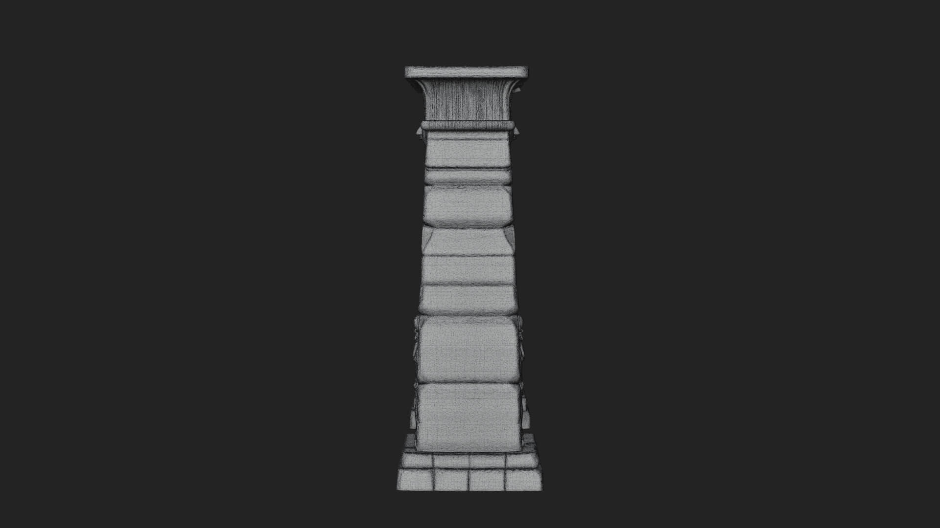 Egyptian Temple Gate Design 1 3D Print Model 3D Model