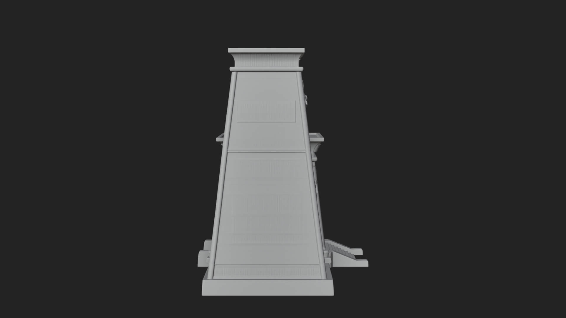 Egyptian Temple Gate Design 3 3D Print Model 3D Model