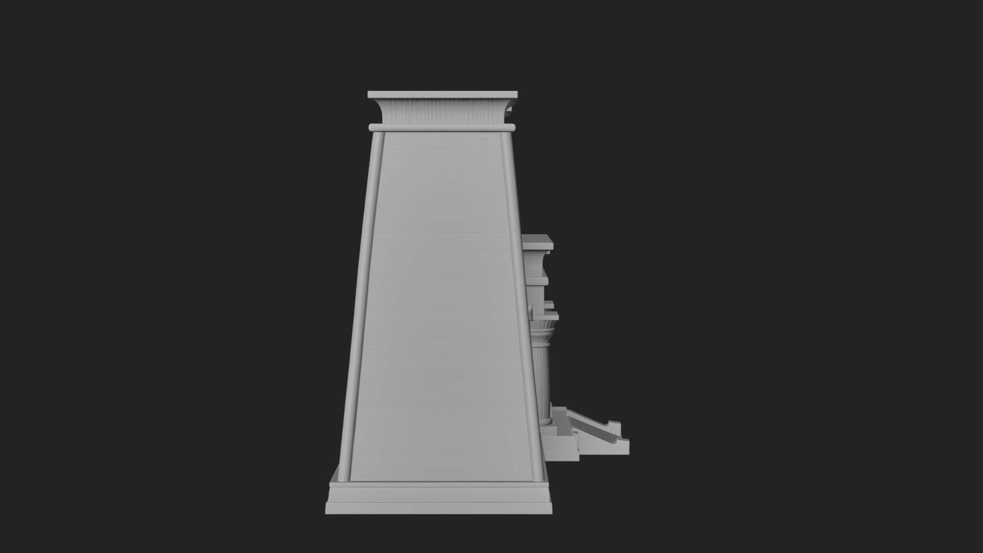 Egyptian Temple Gate Design 5 3D Print Model 3D Model