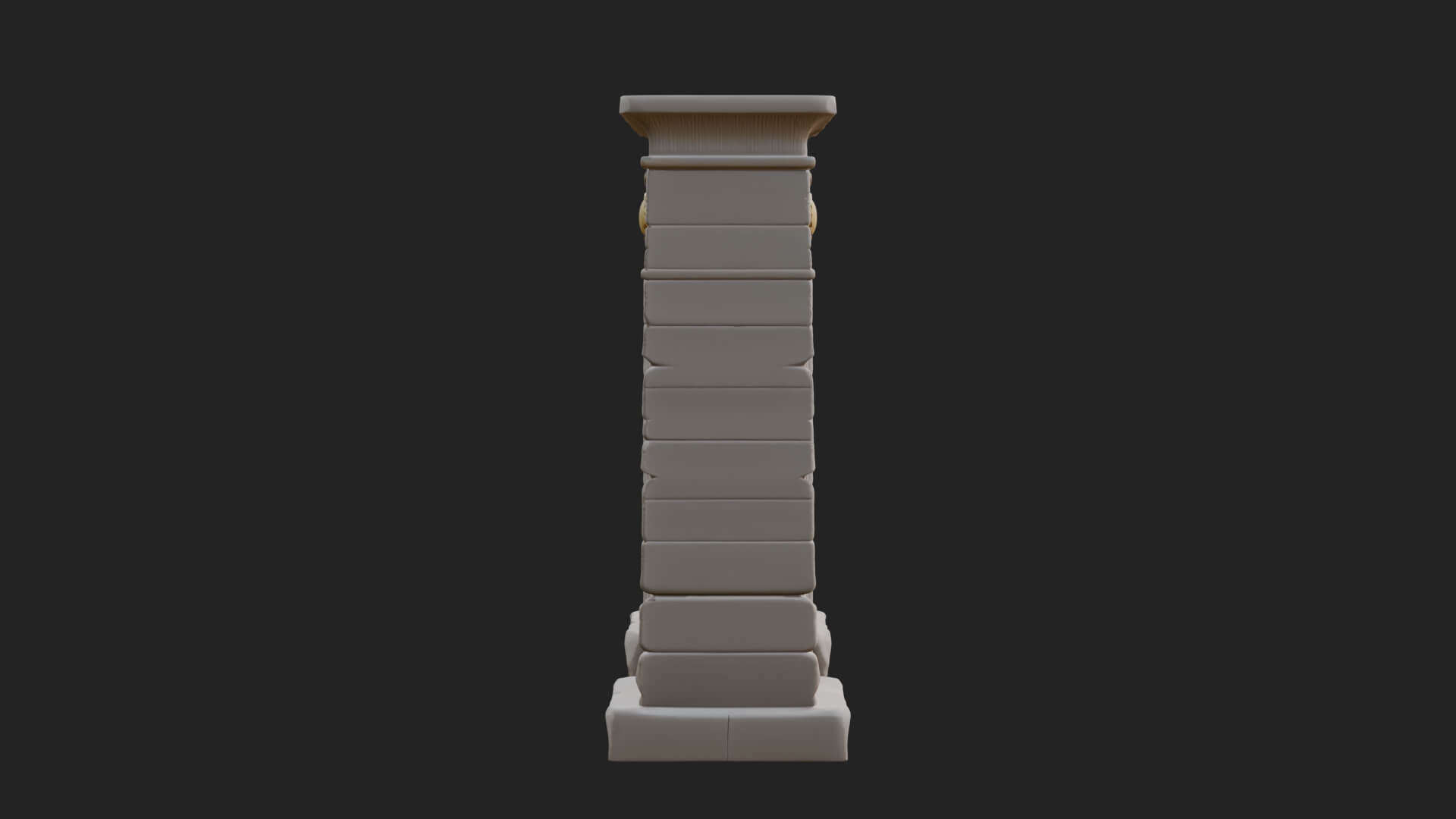 Egyptian Temple Gate Design 6 3D Print Model 3D Model
