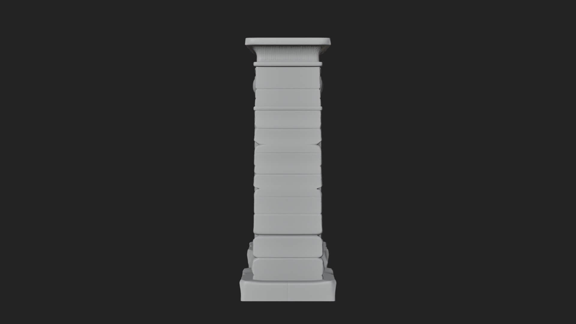 Egyptian Temple Gate Design 6 3D Print Model 3D Model