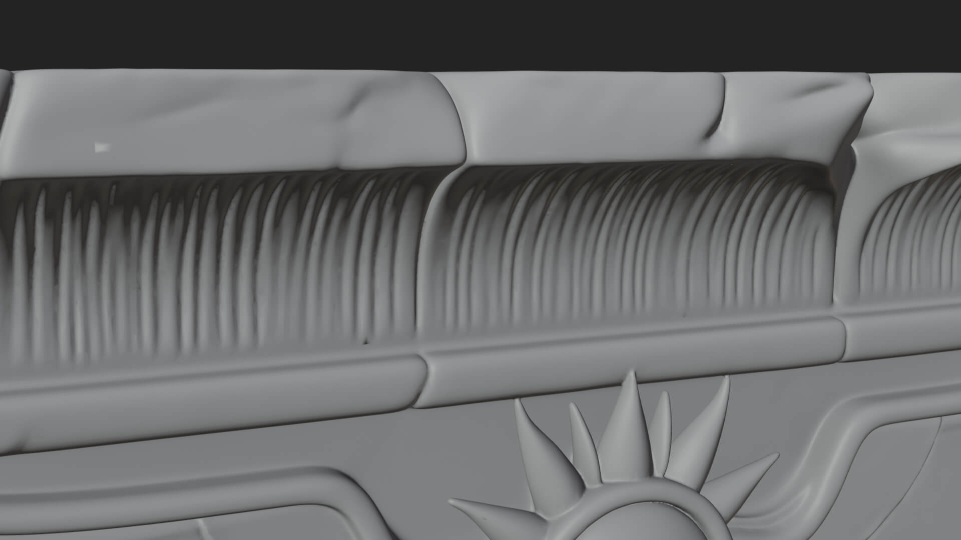 Egyptian Temple Gate Design 6 3D Print Model 3D Model