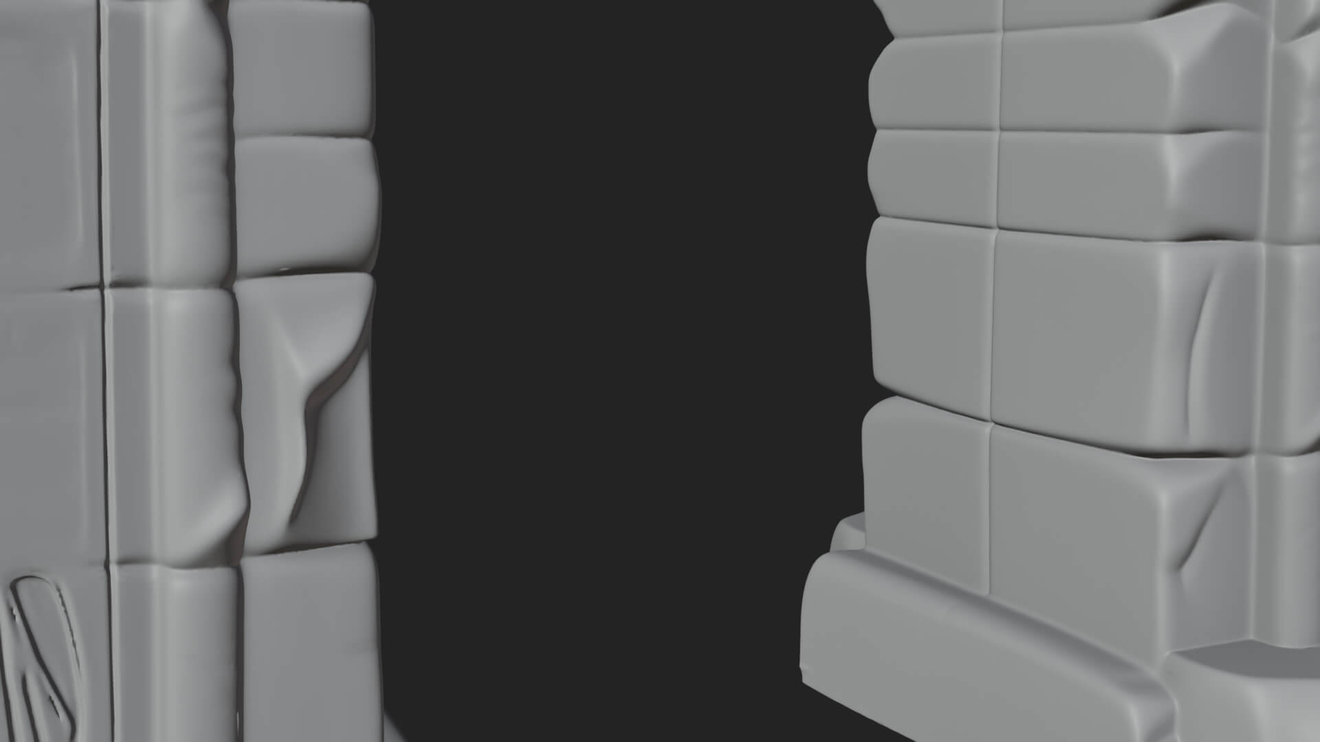 Egyptian Temple Gate Design 6 3D Print Model 3D Model