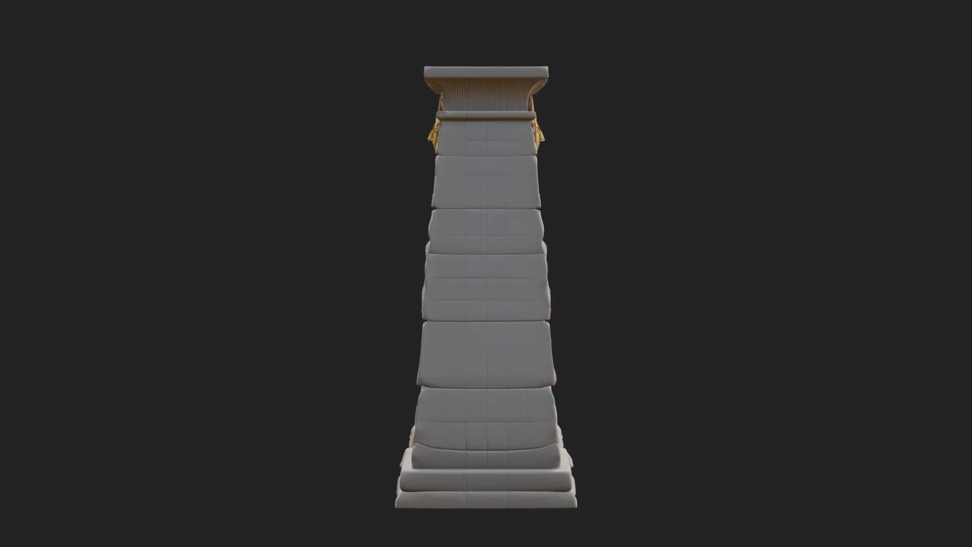 Egyptian Temple Gate Design 7 3D Print Model 3D Model