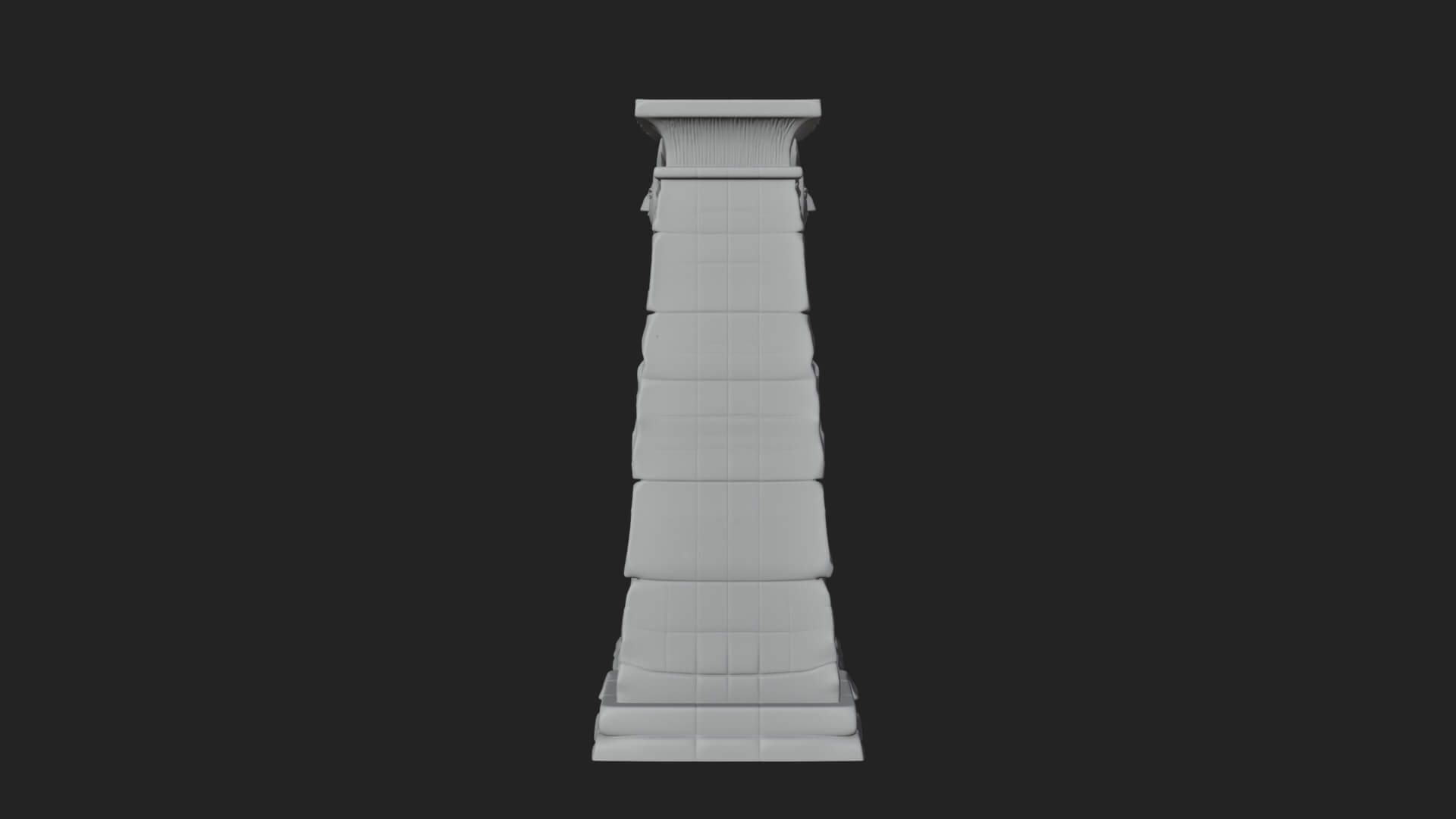 Egyptian Temple Gate Design 7 3D Print Model 3D Model