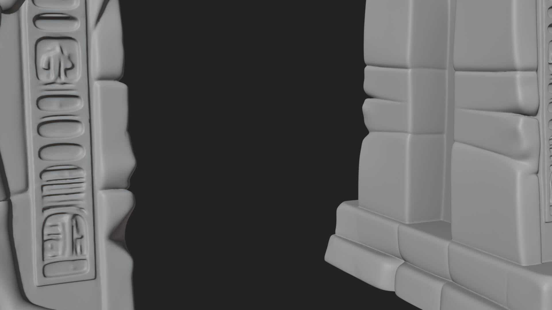 Egyptian Temple Gate Design 7 3D Print Model 3D Model