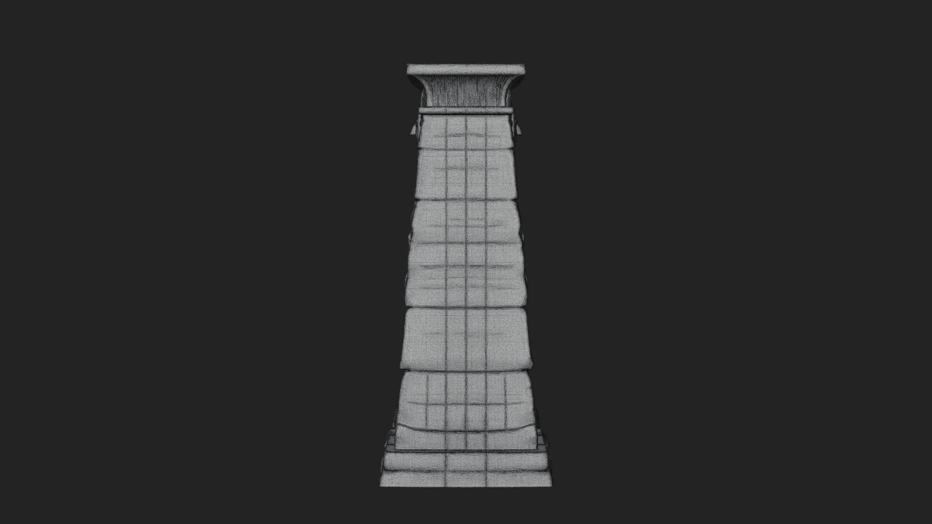 Egyptian Temple Gate Design 7 3D Print Model 3D Model