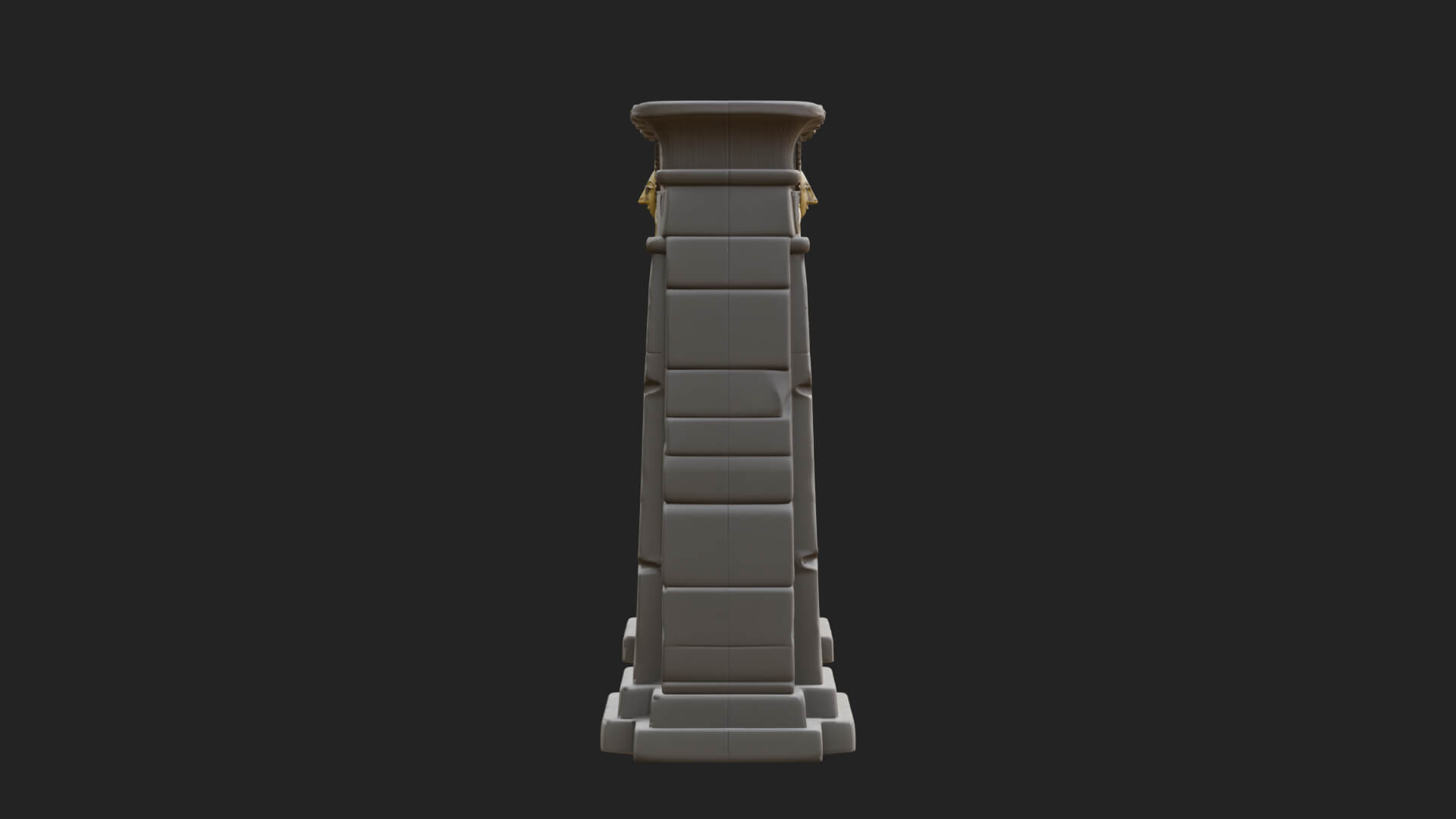 Egyptian Temple Gate Design 8 3D Print Model 3D Model