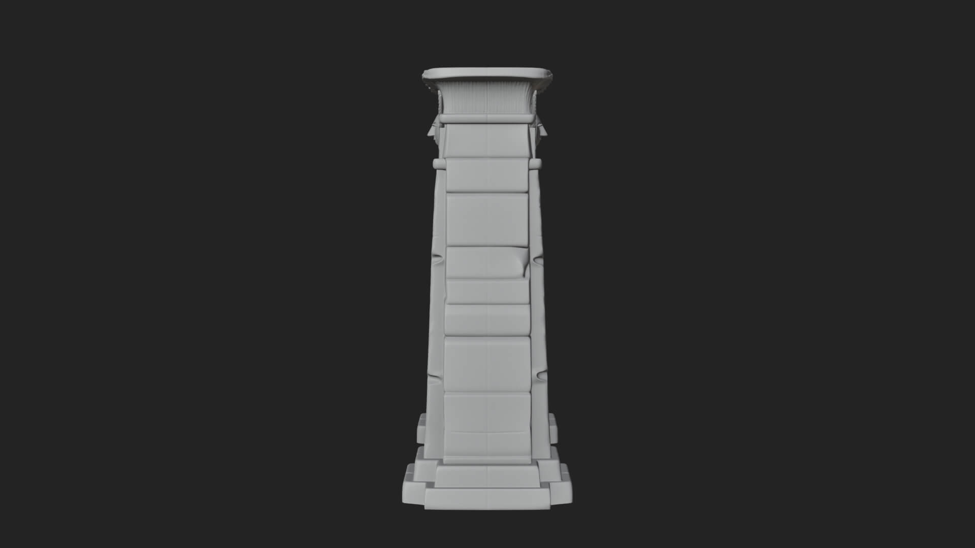 Egyptian Temple Gate Design 8 3D Print Model 3D Model