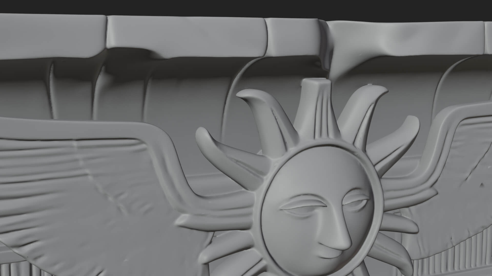 Egyptian Temple Gate Design 8 3D Print Model 3D Model