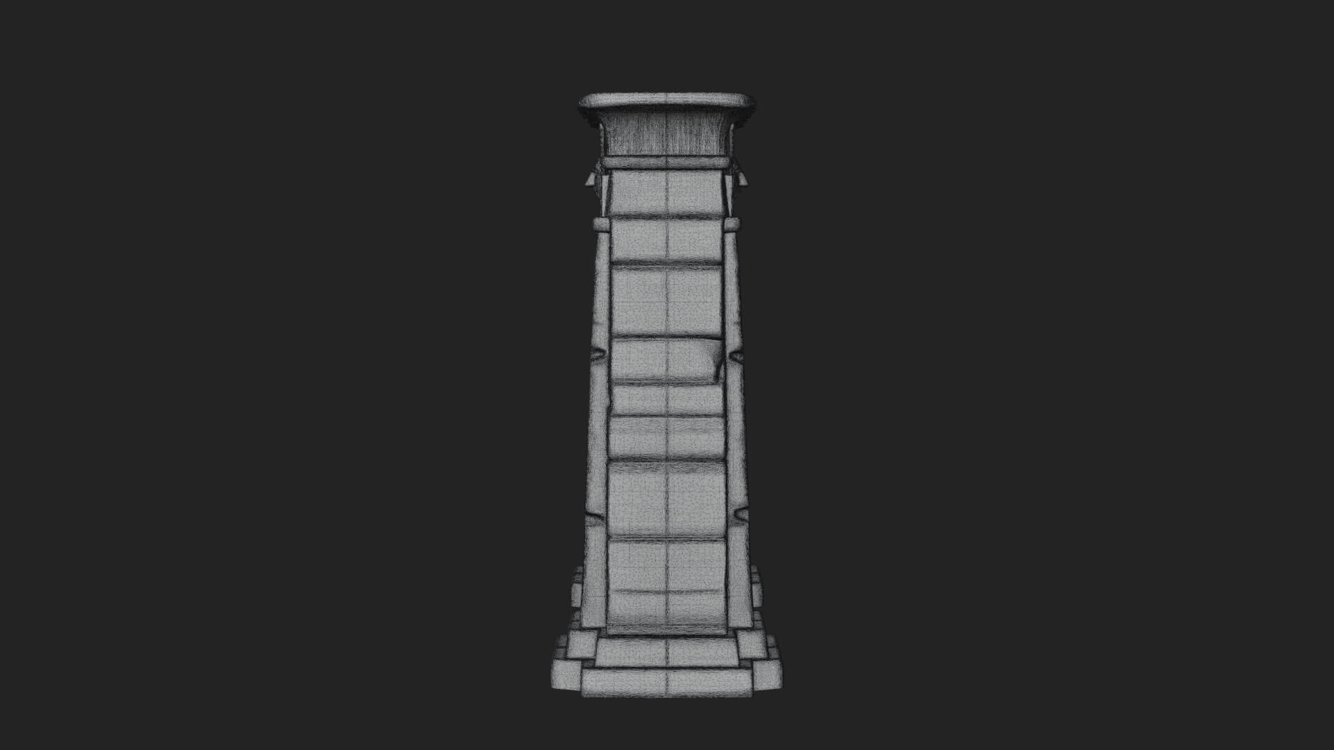 Egyptian Temple Gate Design 8 3D Print Model 3D Model
