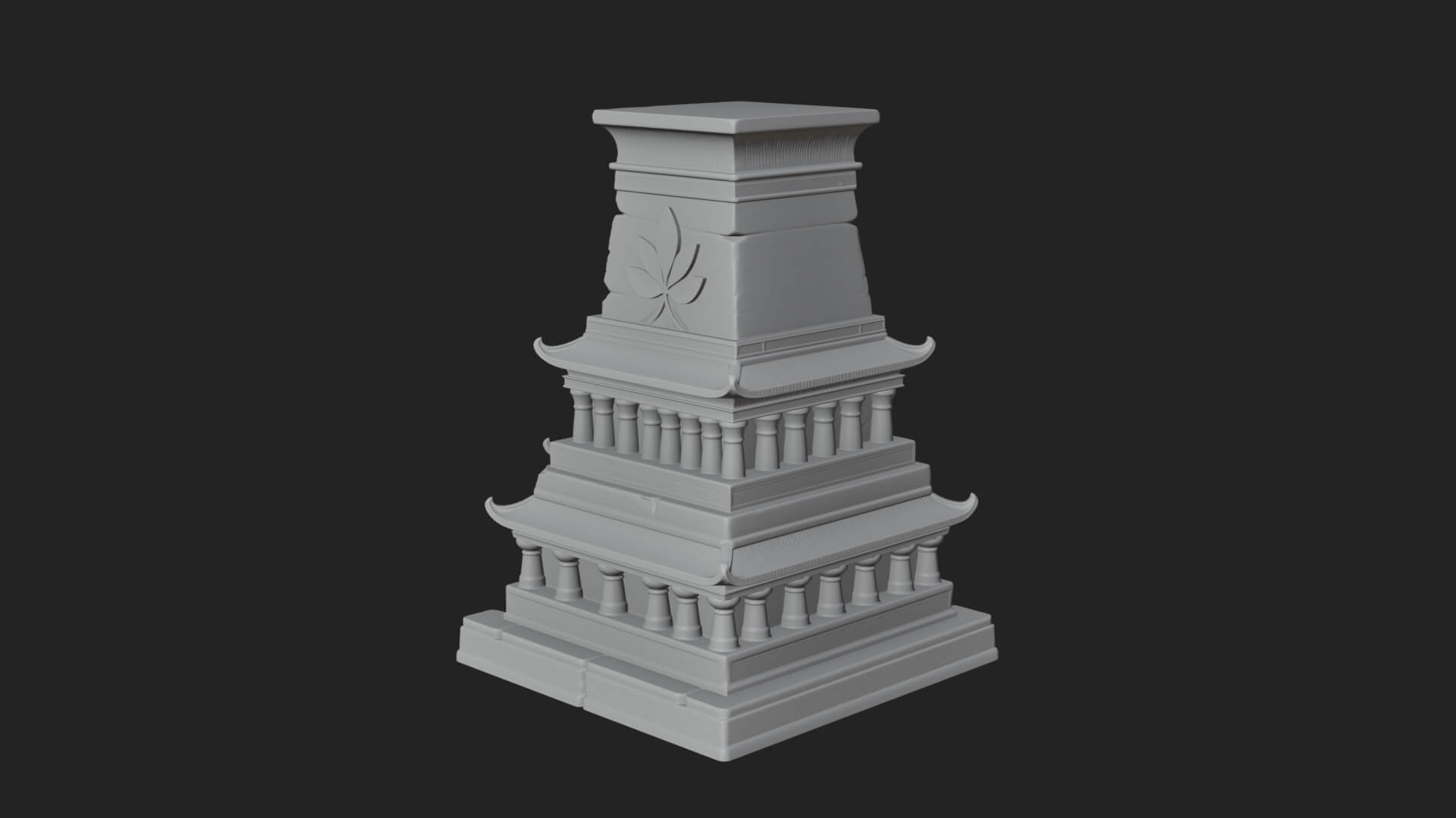 Egyptian Temple Pylon Design 4 3D Print Model 3D Model
