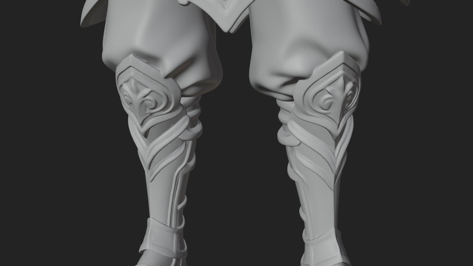 Elven Archer Statue Design 11 3D Print Model 3D Model