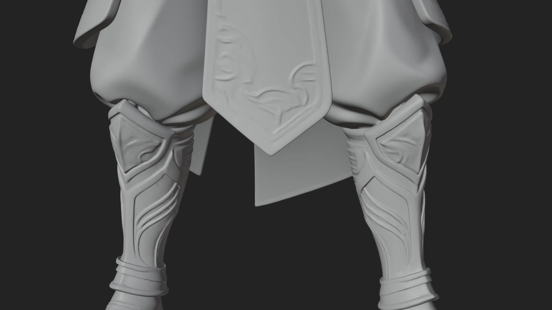 Elven Archer Statue Design 15 3d Print Model 3D Model