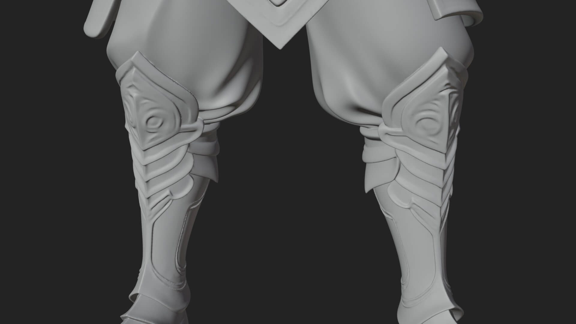 Elven Archer Statue Design 7 3D Print Model 3D Model