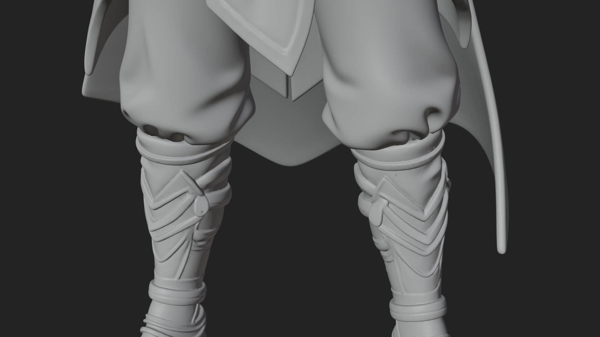 Elven Archer Statue Design 8 3D Print Model 3D Model