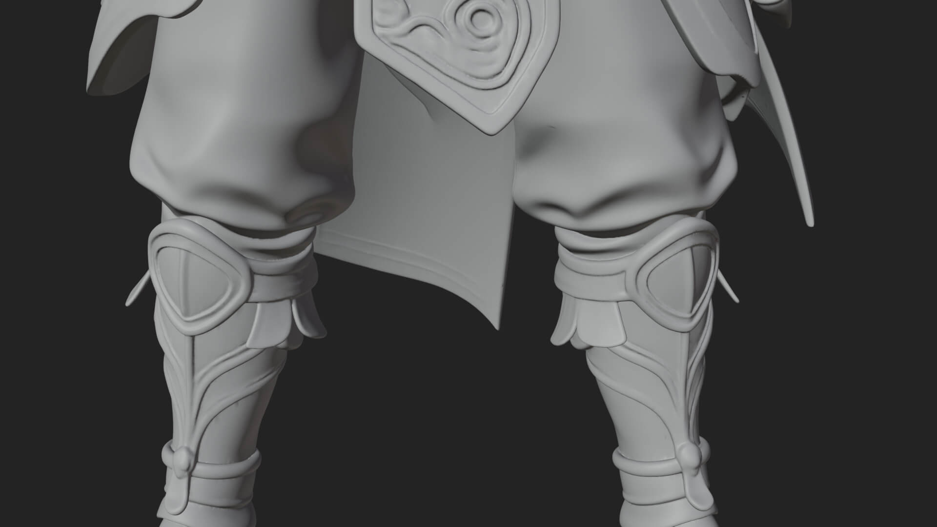 Elven Archer Statue Design 9 3D Print Model 3D Model