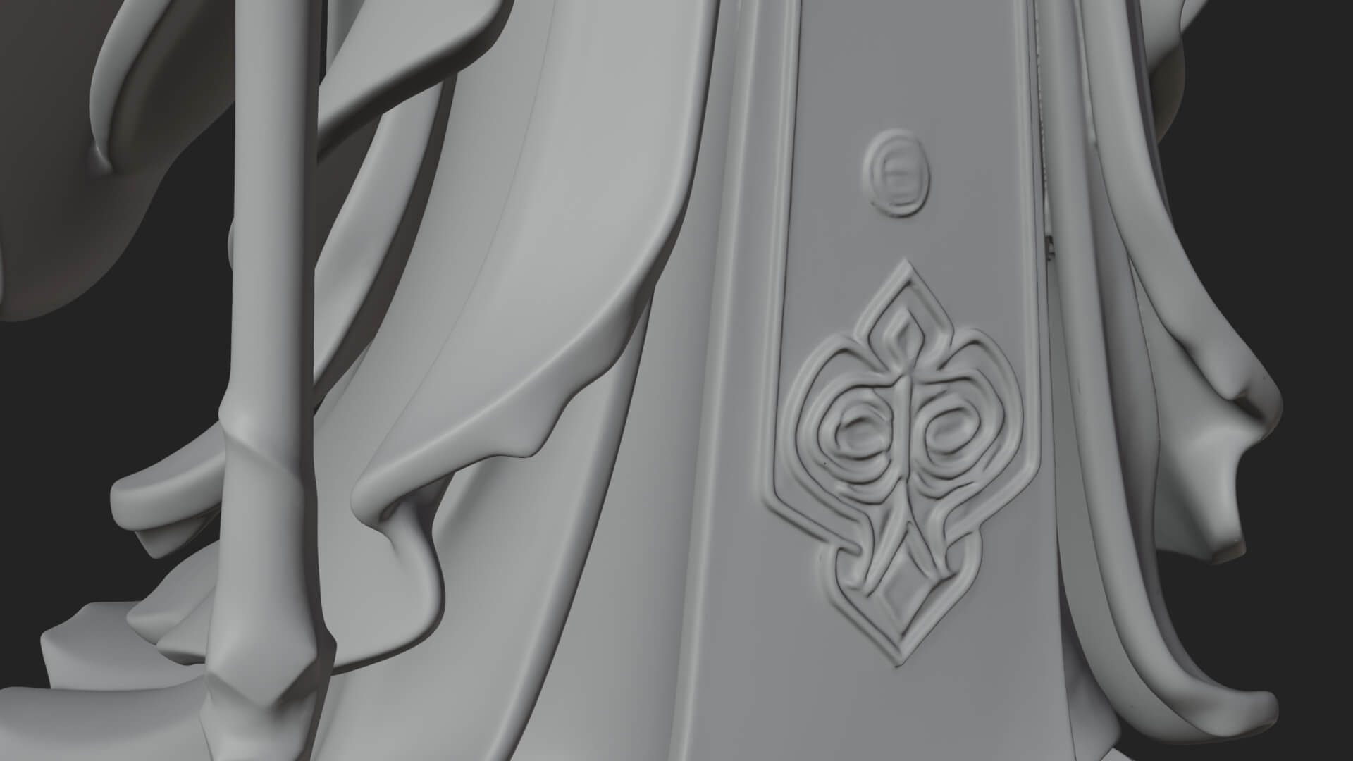 Elven High Mage Statue Design 18 3D Print Model 3D Model