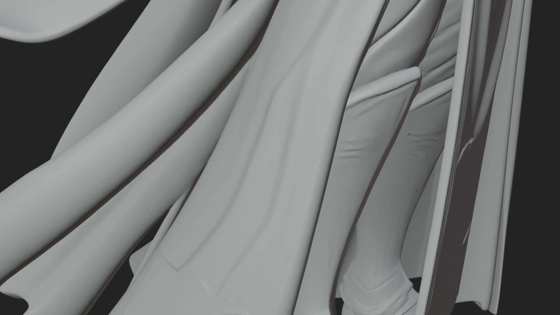 Elven High Mage Statue Design 20 3D Print Model 3D Model