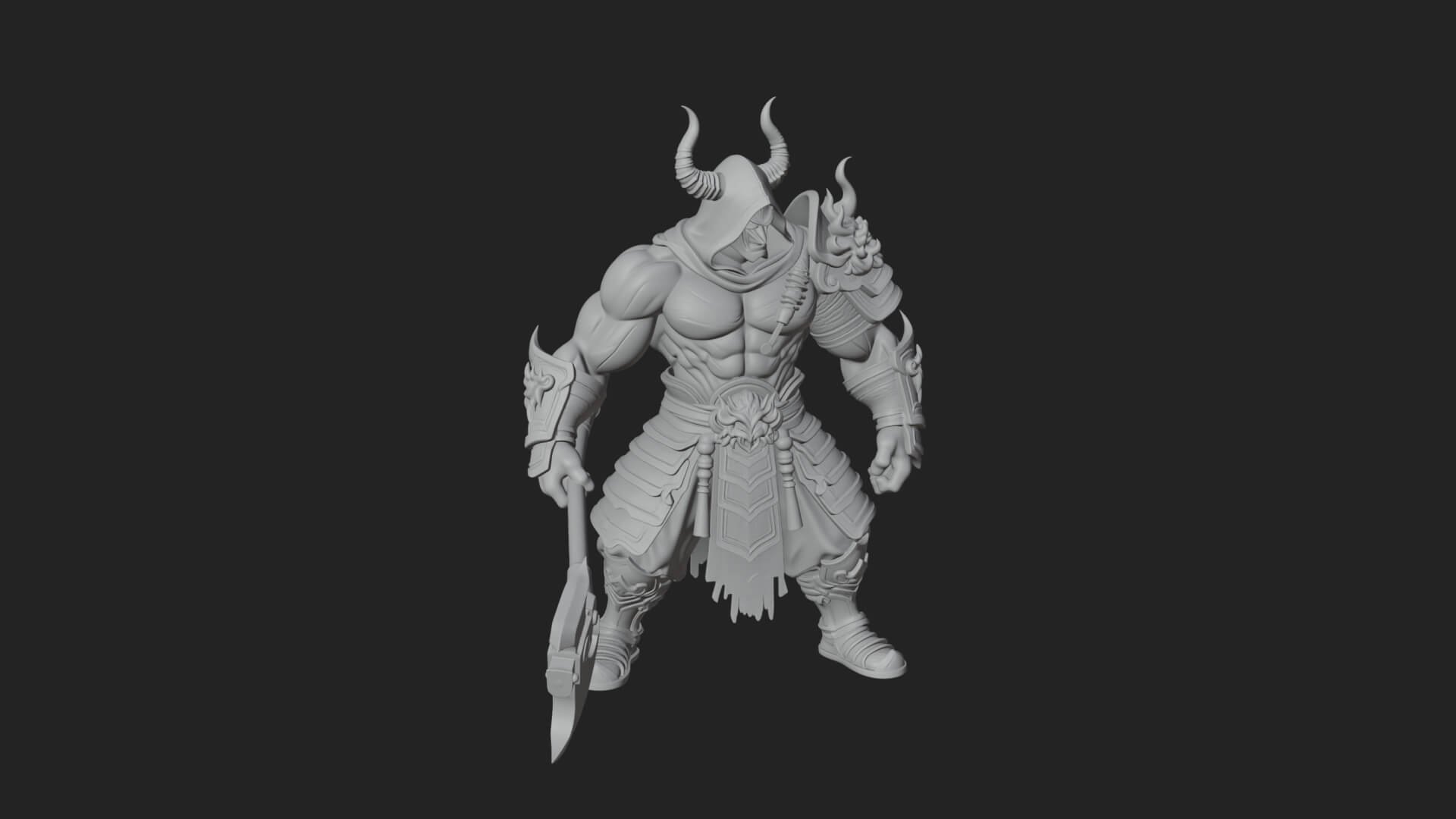 Elven Lord Statue Design 10 3d Print Model 3D Model