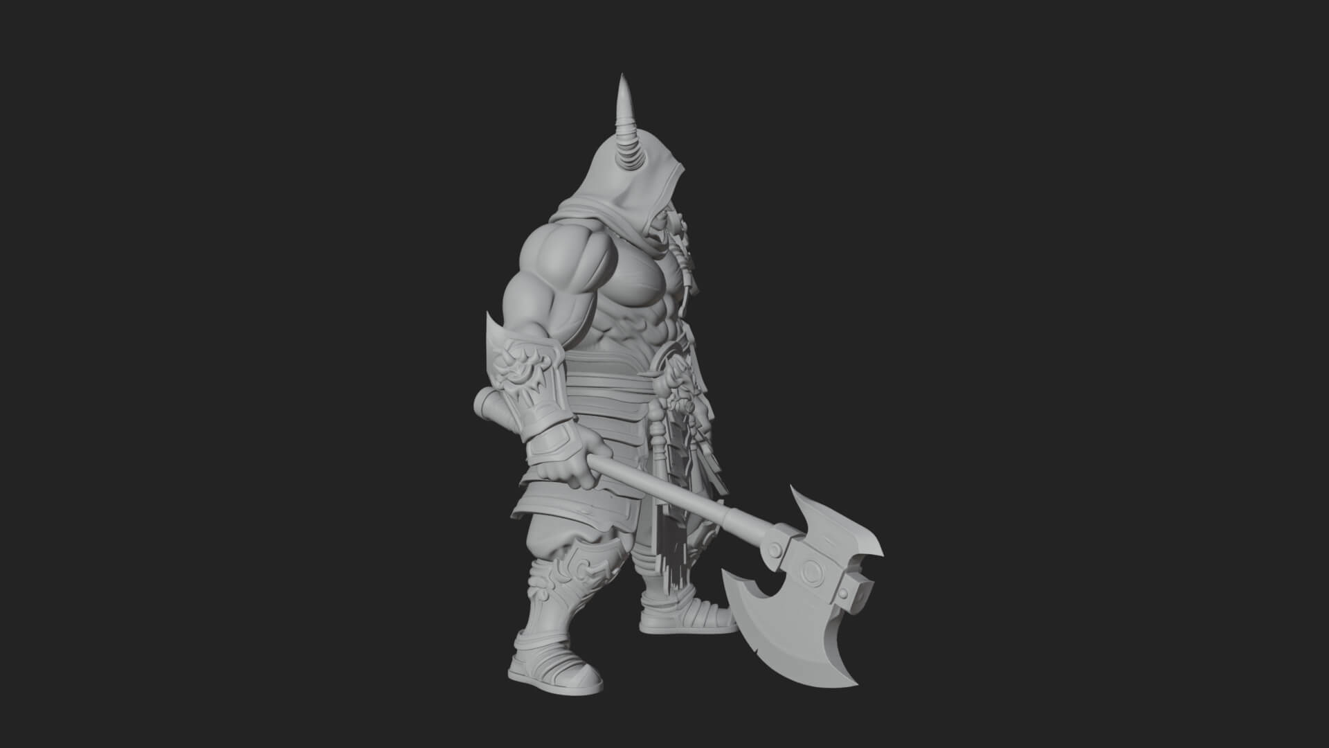 Elven Lord Statue Design 10 3d Print Model 3D Model