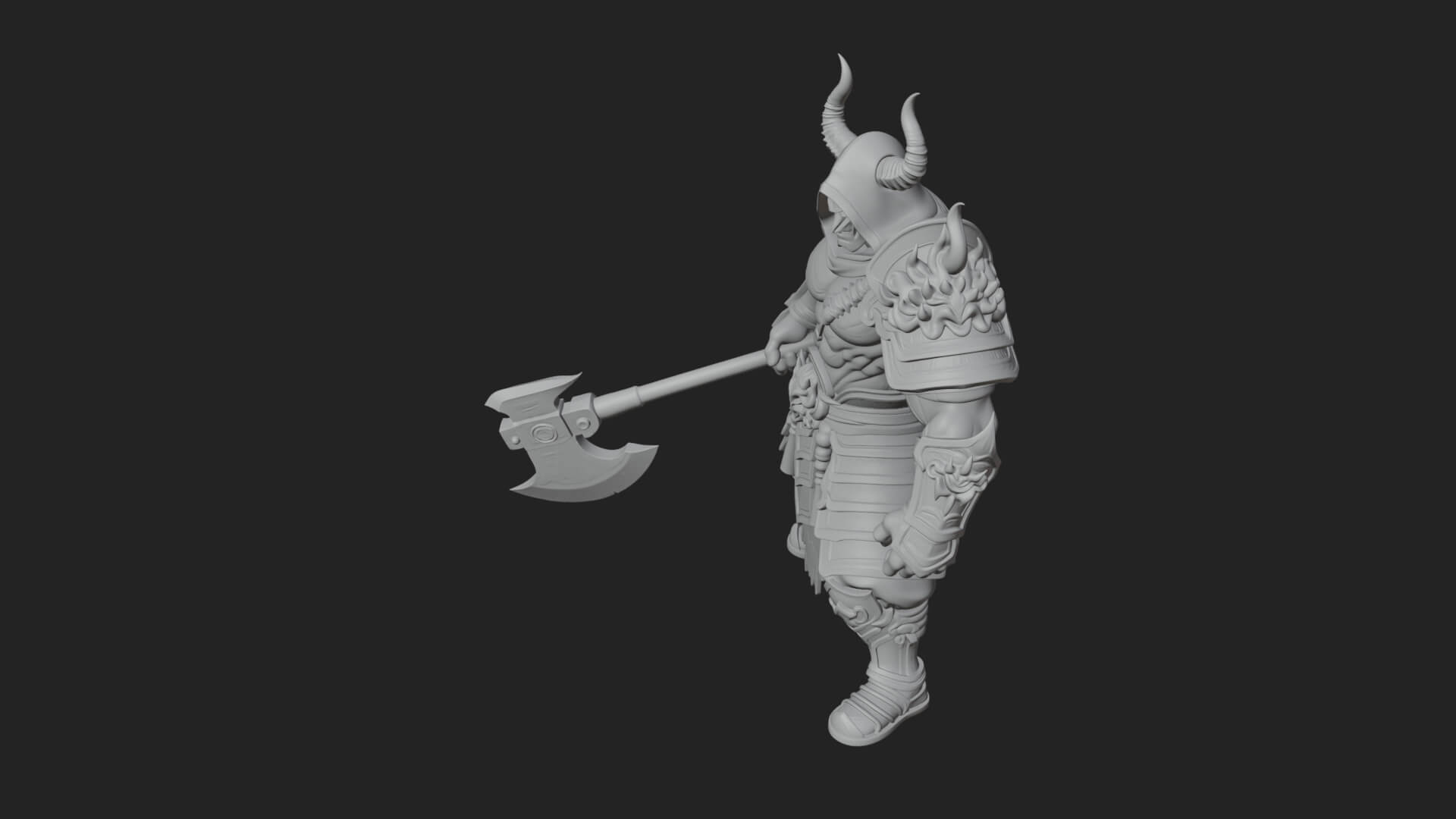 Elven Lord Statue Design 10 3d Print Model 3D Model
