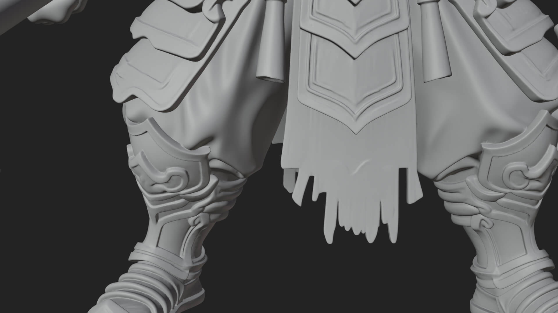 Elven Lord Statue Design 10 3d Print Model 3D Model